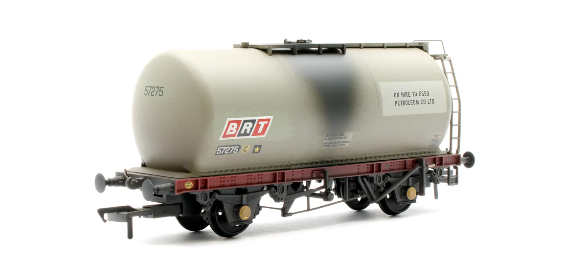 37-594 BR 45T TTA Tank Wagon Esso Grey (Unbranded) No.57275 - Weathered