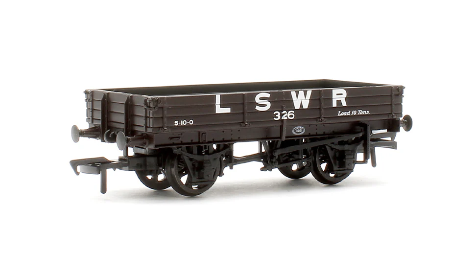 37-940 3 Plank Wagon LSWR Brown No.326 - Image 2