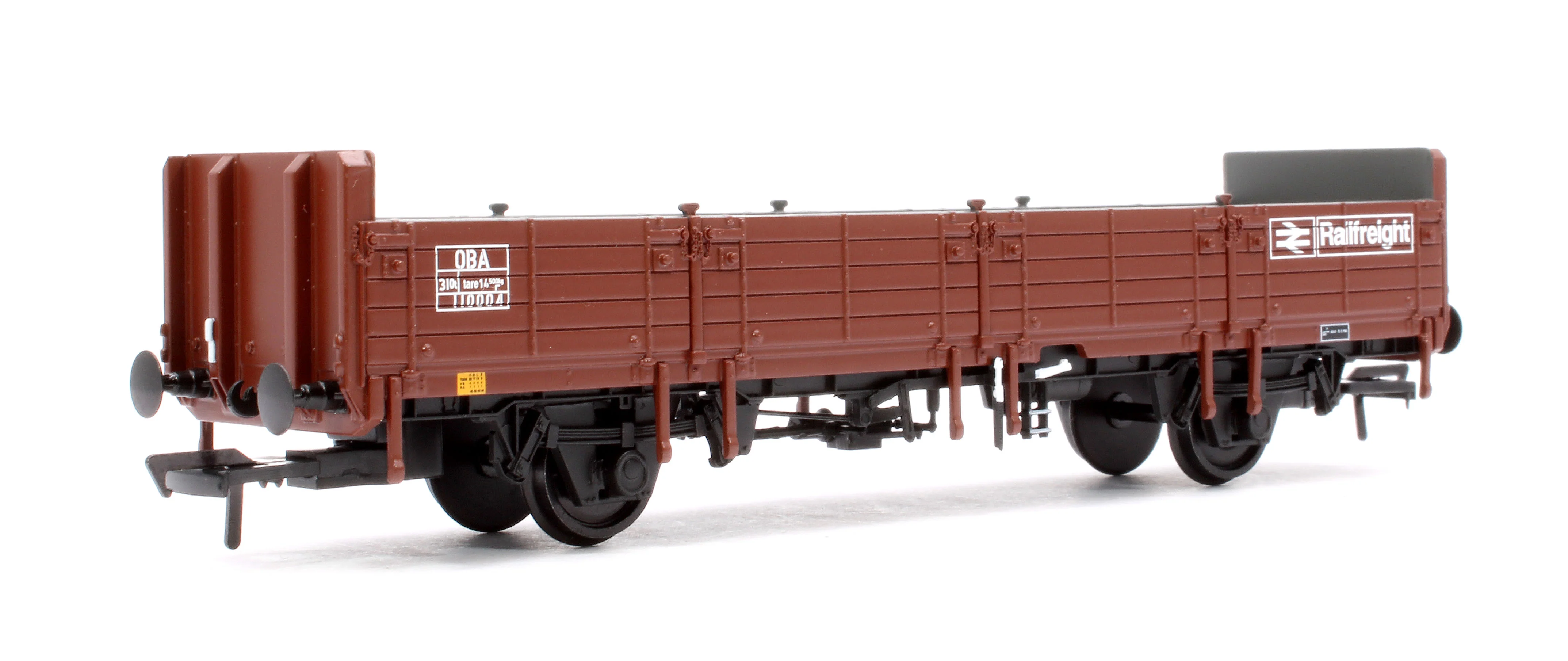 38-044A BR OBA Open Wagon Low Ends BR Freight Brown (Railfreight) No.110004