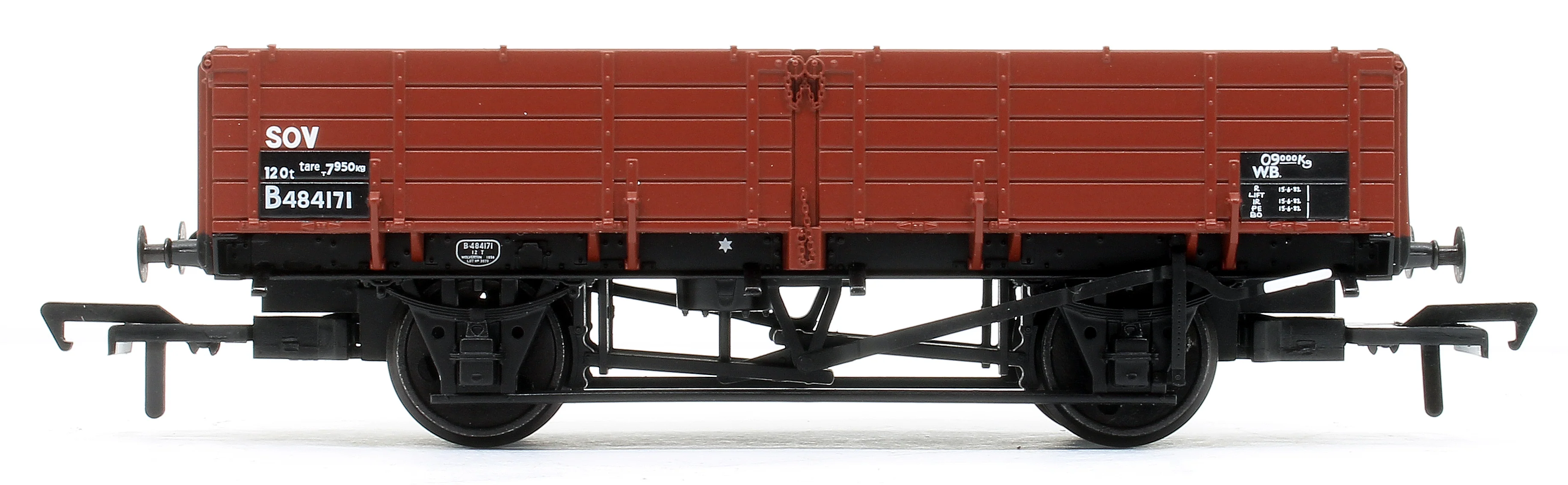 BR 12T Pipe Wagon BR Bauxite (TOPS) 484171 - Image 3