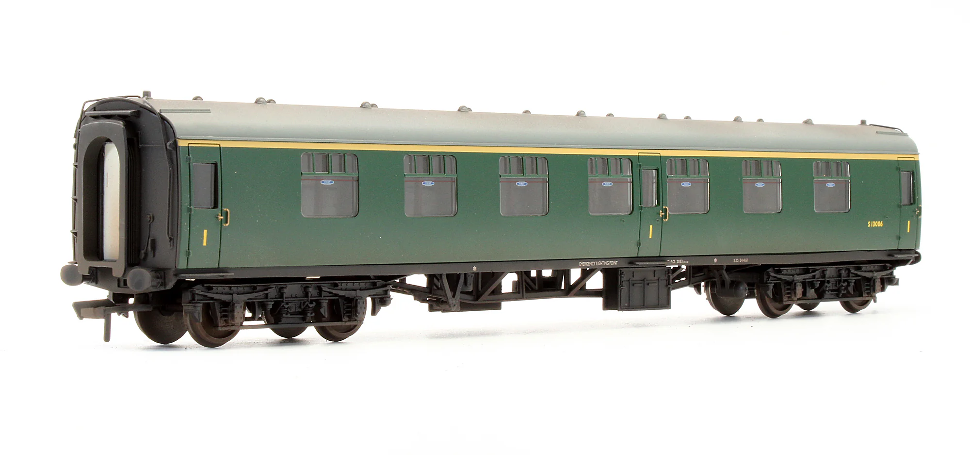 Pre-Owned BR Mk1 FK First Corridor (SR) Green Passenger Coach 'S13006' - Custom Weathered - Image 2