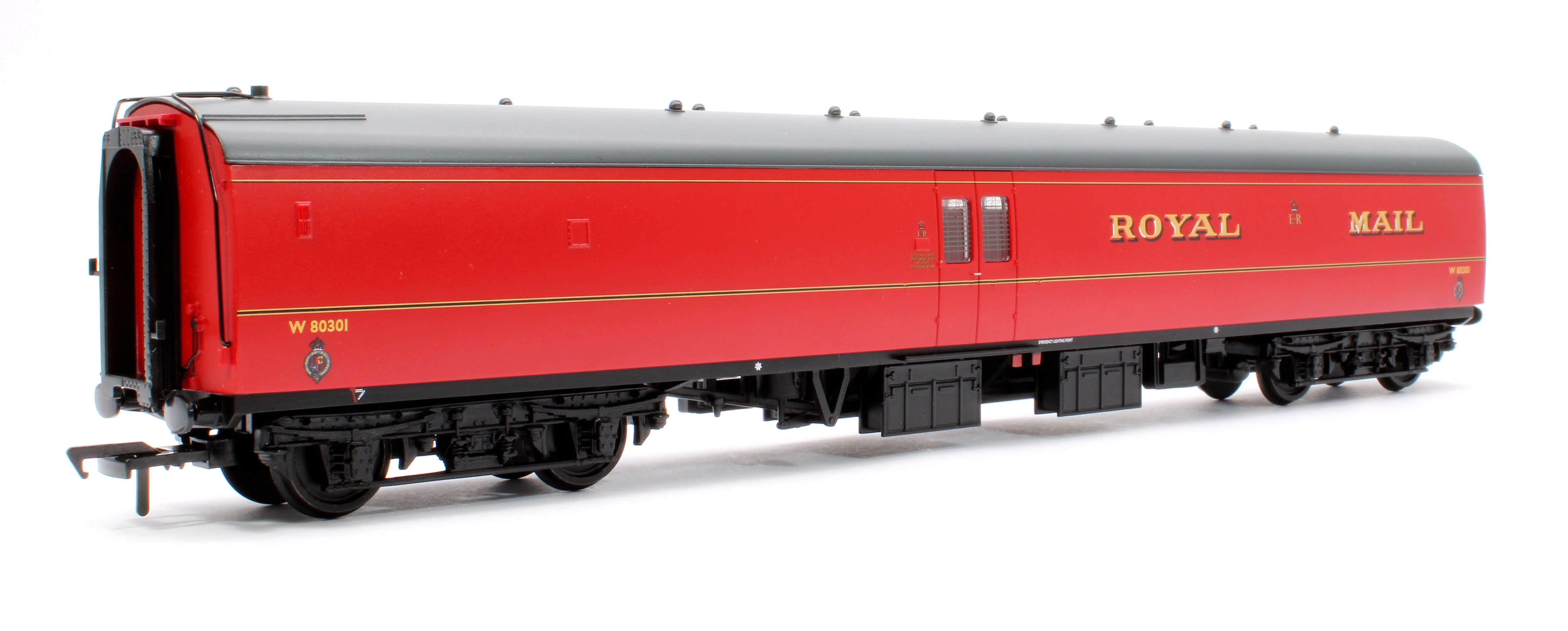39-421C BR Mk1 POS Post Office Sorting Van Post Office Red (with Net) No. W80301 - Image 3