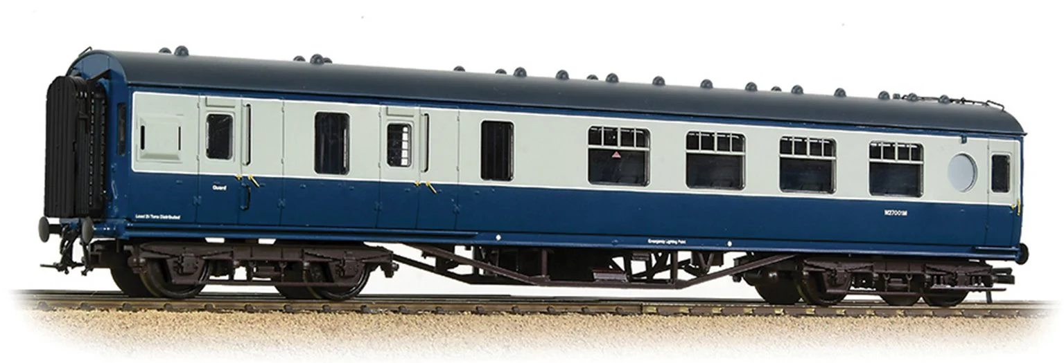 39-462 LMS 57ft 'Porthole' Brake Second Corridor BR Blue & Grey No. M27001M - Image 2