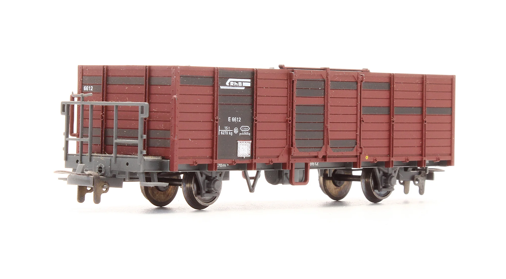 Pre-Owned 2254 112 RhB E 6612 High Sided Wagon - Image 2