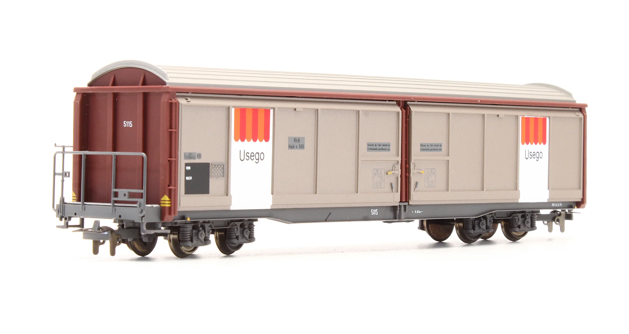 Pre-Owned 2278 115 RhB Haik-v 5115 Sliding Wall Wagon 'Usego' - Image 2