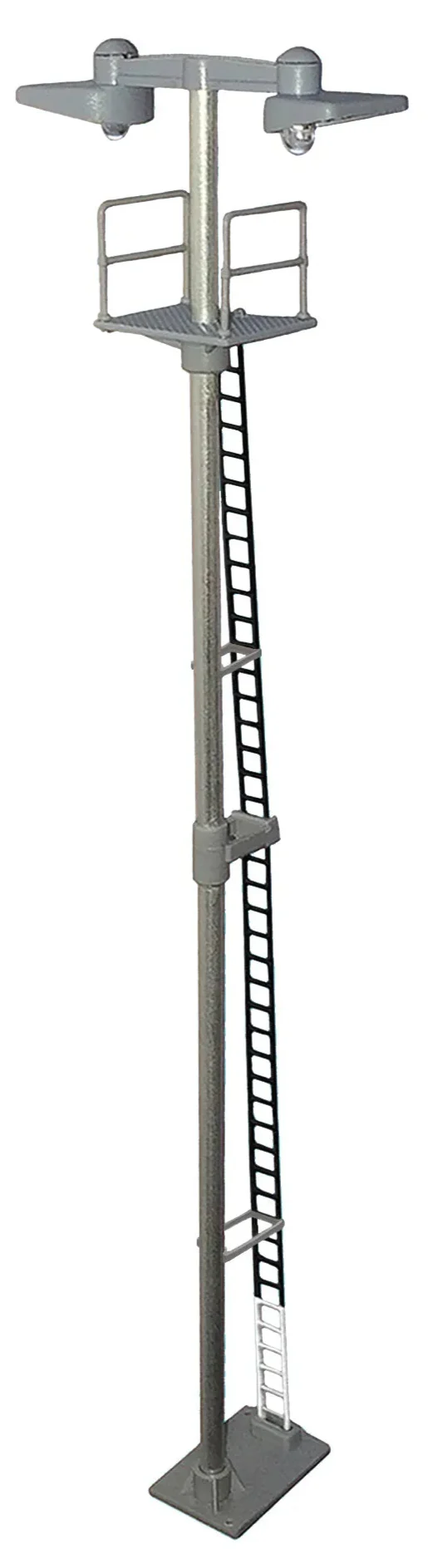Dustpan Twin Head Tall Yard Lamp Black Ladder