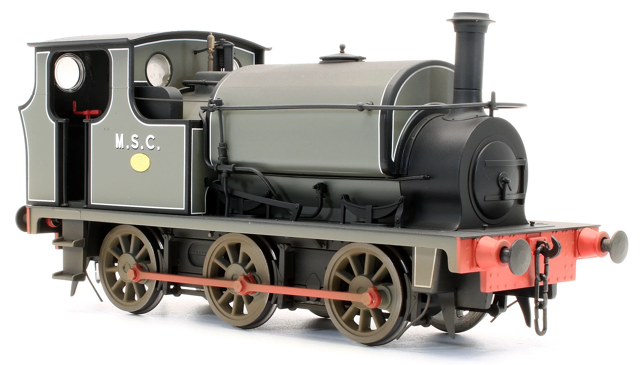 Bespoke Weathered Hudswell Clarke 0-6-0 Tank MSC Lined Grey (78) Steam Locomotive - Light Finish, Works Plate Added - Image 3