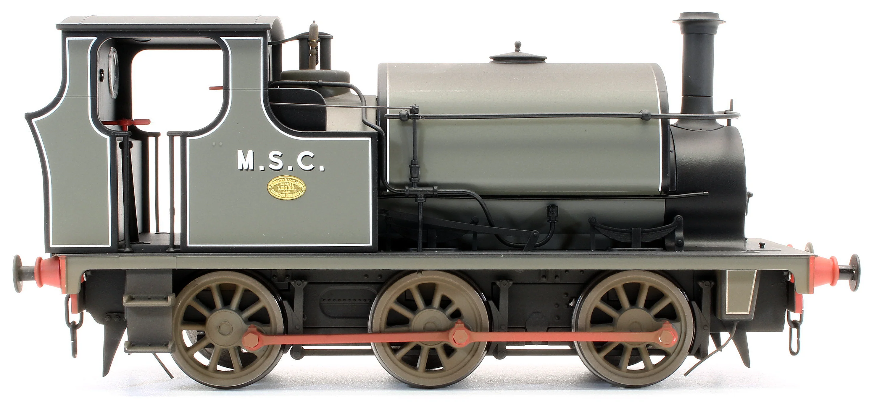Bespoke Weathered Hudswell Clarke 0-6-0 Tank MSC Lined Grey (78) Steam Locomotive - Light Finish, Works Plate Added - Image 4