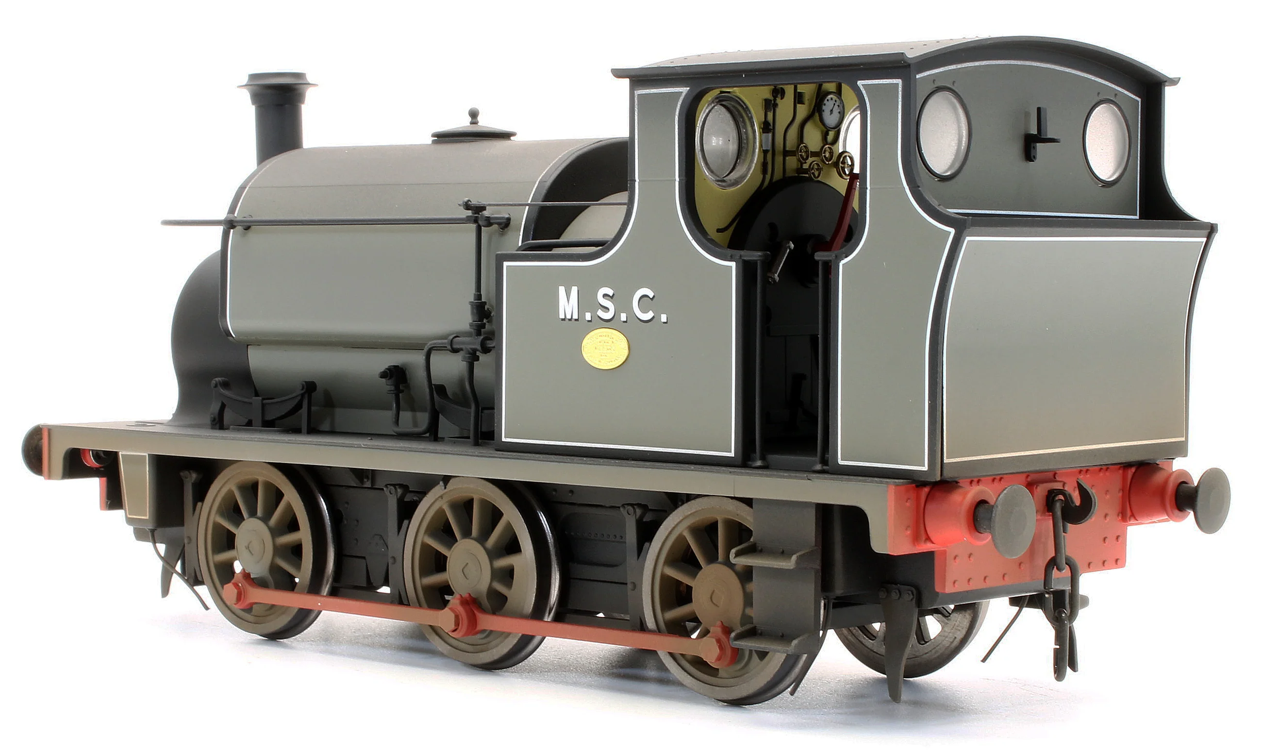 Bespoke Weathered Hudswell Clarke 0-6-0 Tank MSC Lined Grey (78) Steam Locomotive - Light Finish, Works Plate Added - Image 6