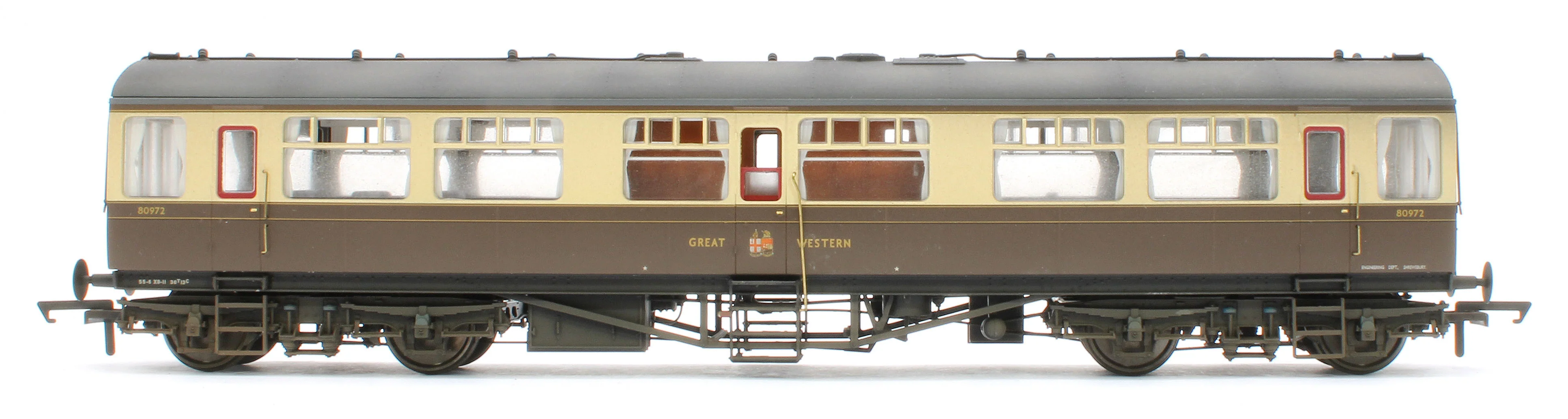 BL-201-006W Bespoke Weathered Black Label GWR Great Western Q13 Inspection Saloon, GWR Chocolate & Cream (Twin Cities) 80972 - Image 2