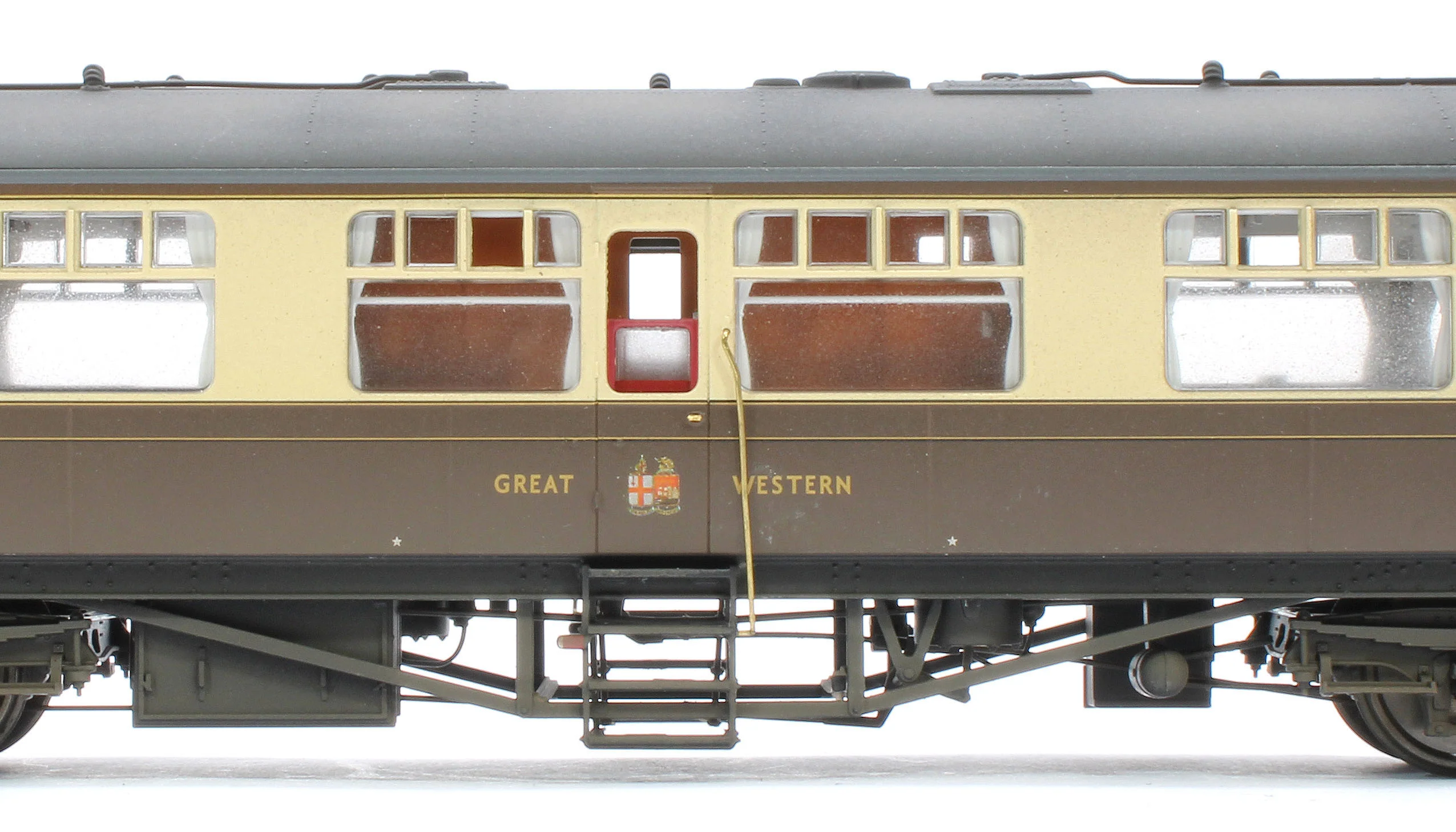 BL-201-006W Bespoke Weathered Black Label GWR Great Western Q13 Inspection Saloon, GWR Chocolate & Cream (Twin Cities) 80972 - Image 8