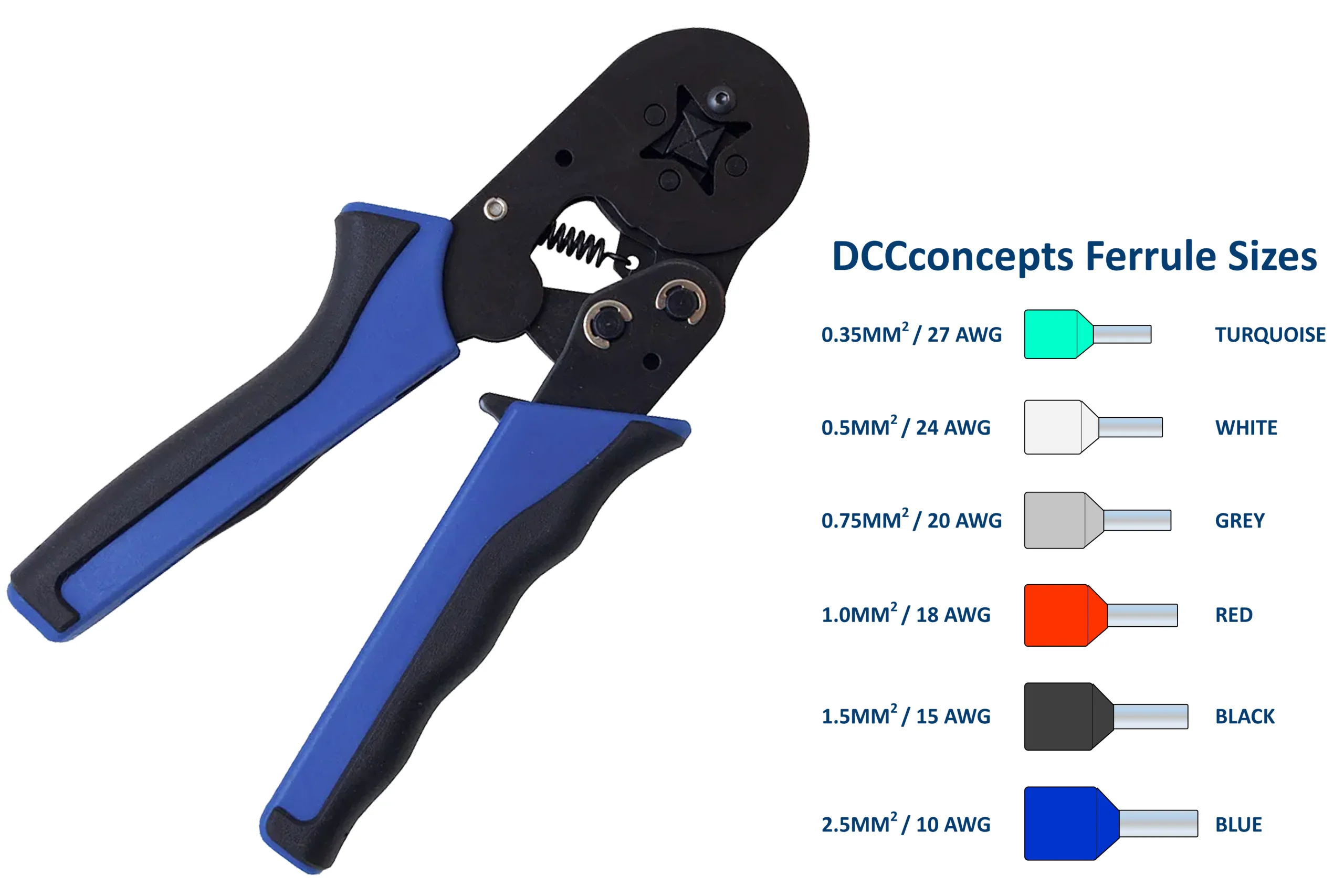 Blue Ferrules for 10 AWG ~ 2.50mm SQ wire - Image 3