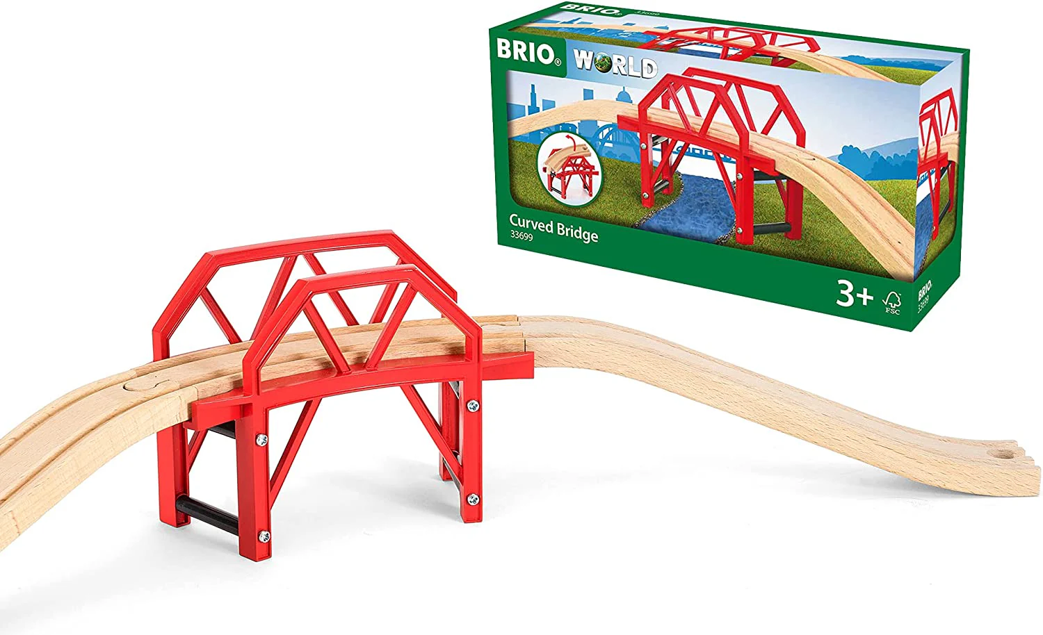 33699 BRIO WORLD - Curved Bridge