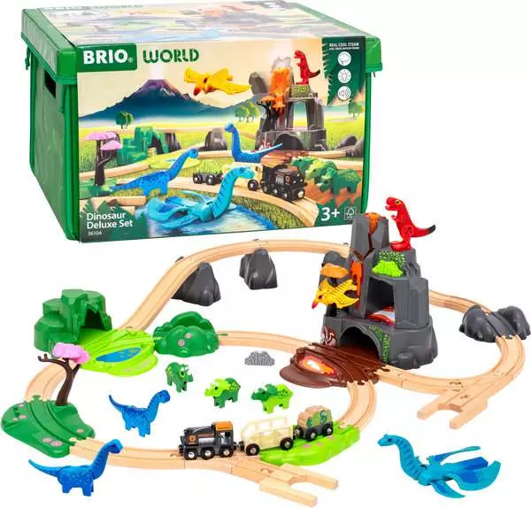 36104 BRIO World Train Set Dinosaur Deluxe Set
