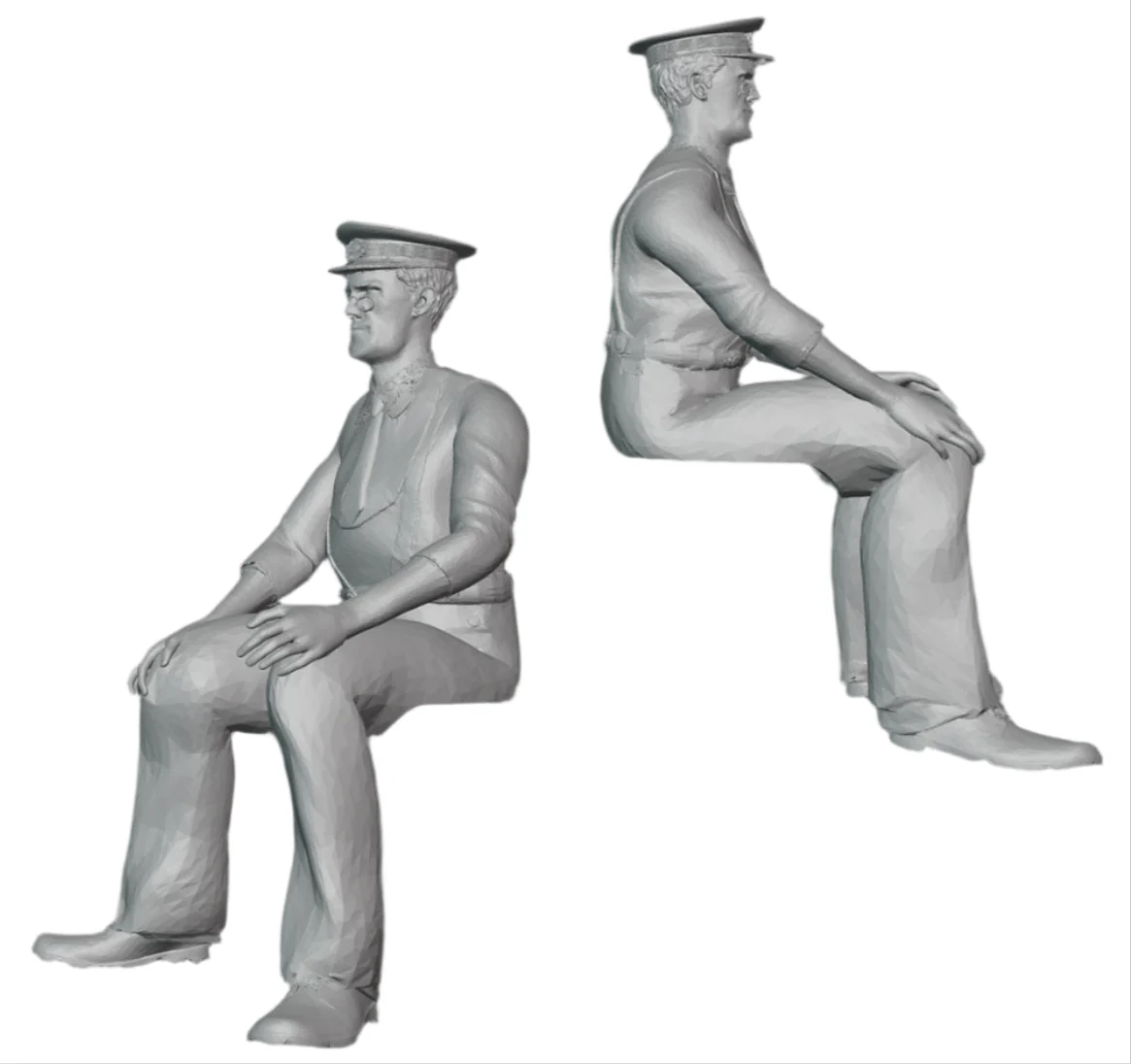 'William Porter' (Will Hay) Model Railway Figure - Oh Mr. Porter - Sitting