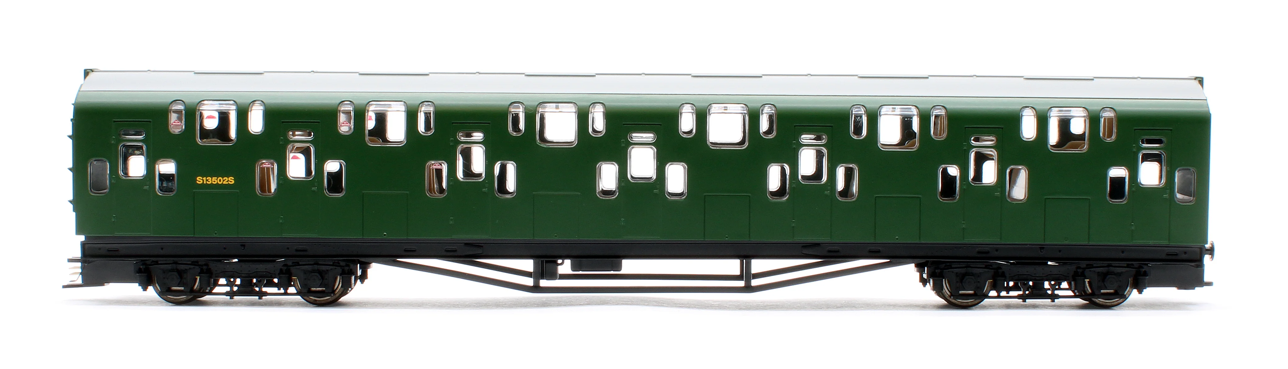 Bulleid Class 4DD Double Decker 4 Car EMU 4001/4901 BR Green with Full Yellow Ends - Image 9