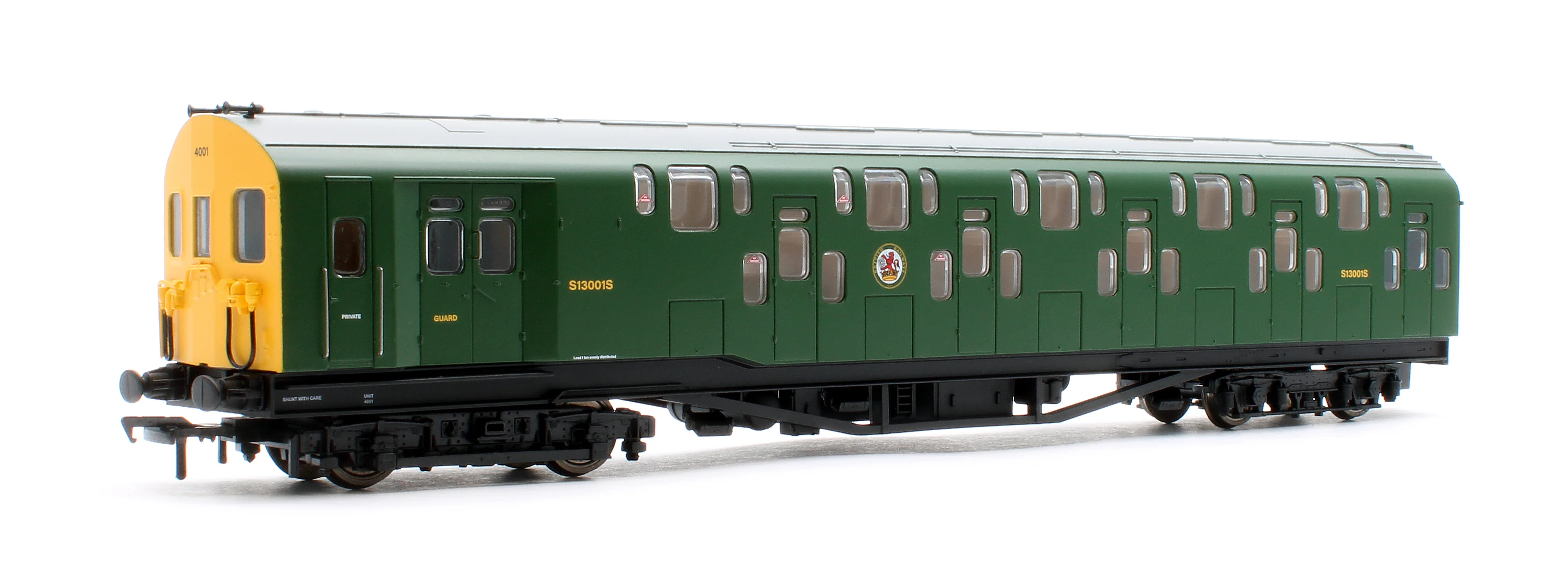 Bulleid Class 4DD Double Decker 4 Car EMU 4001/4901 BR Green with Full Yellow Ends - DCC Fitted - Image 4