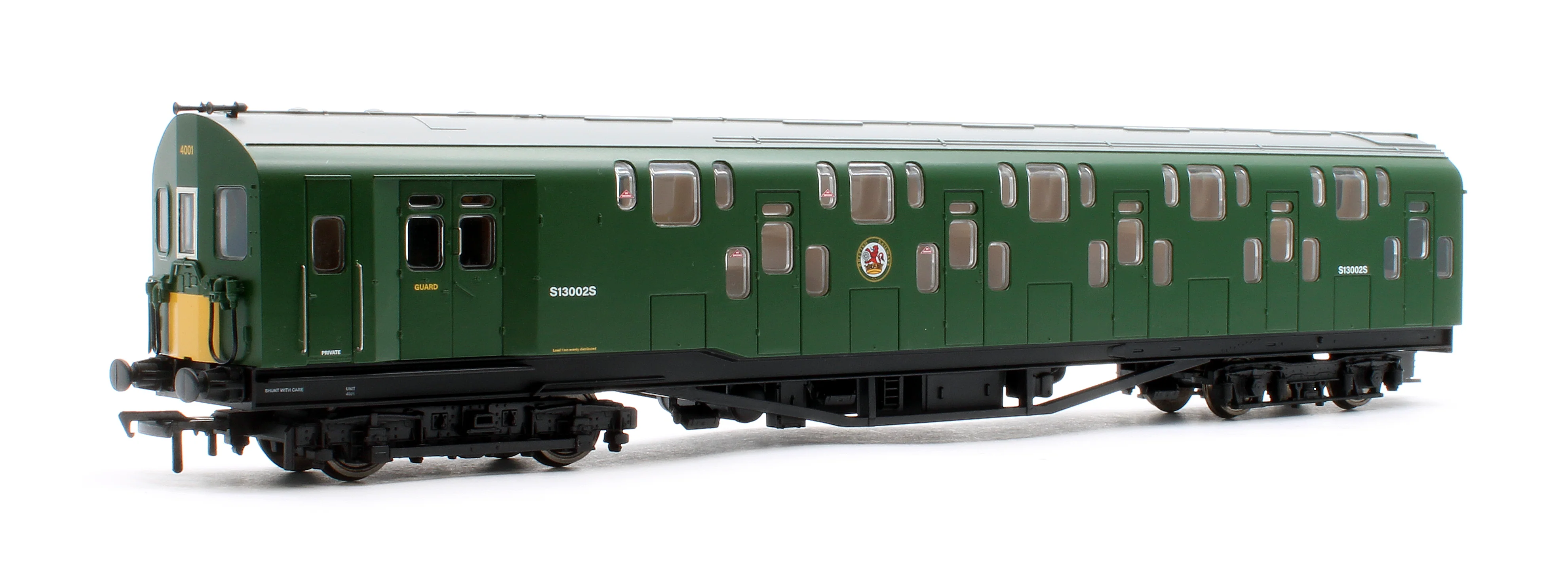 Bulleid Class 4DD Double Decker 4 Car EMU 4001/4901 BR Green with Small Yellow Ends - Image 4