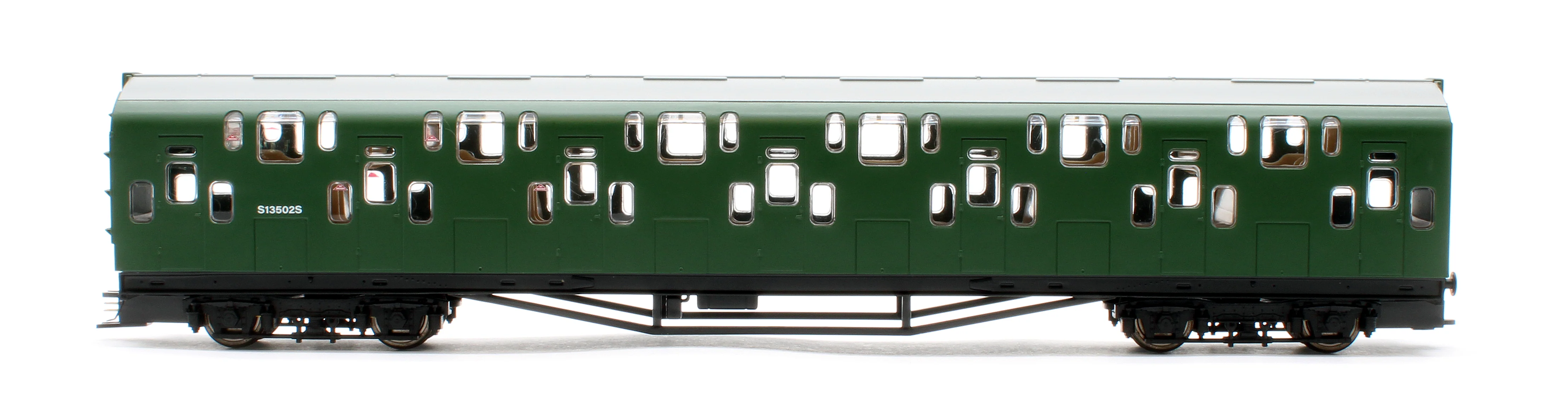 Bulleid Class 4DD Double Decker 4 Car EMU 4001/4901 BR Green with Small Yellow Ends - Image 7