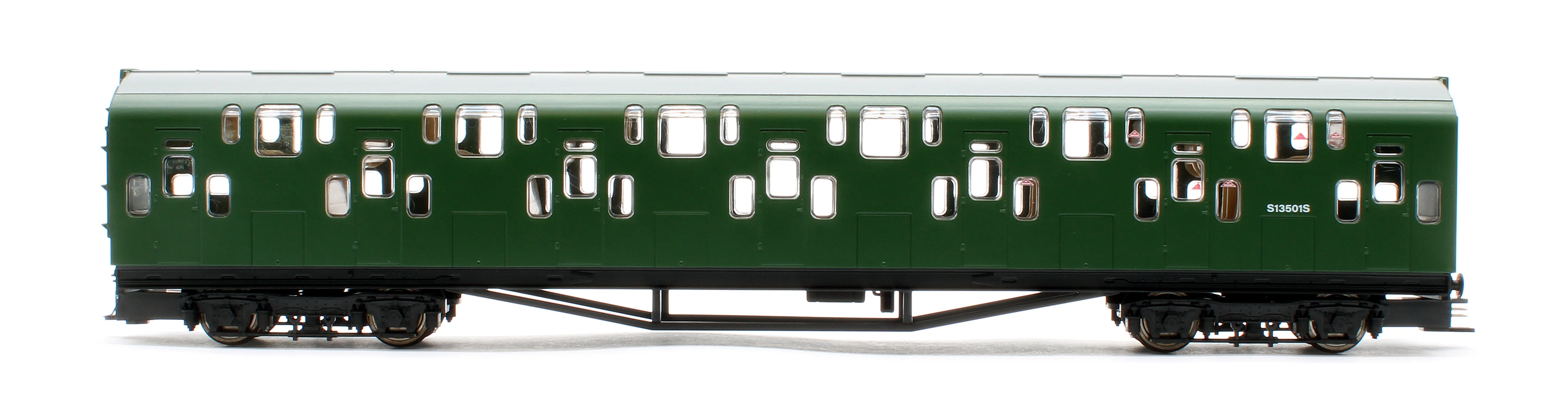 Bulleid Class 4DD Double Decker 4 Car EMU 4001/4901 BR Green with Small Yellow Ends - Image 9