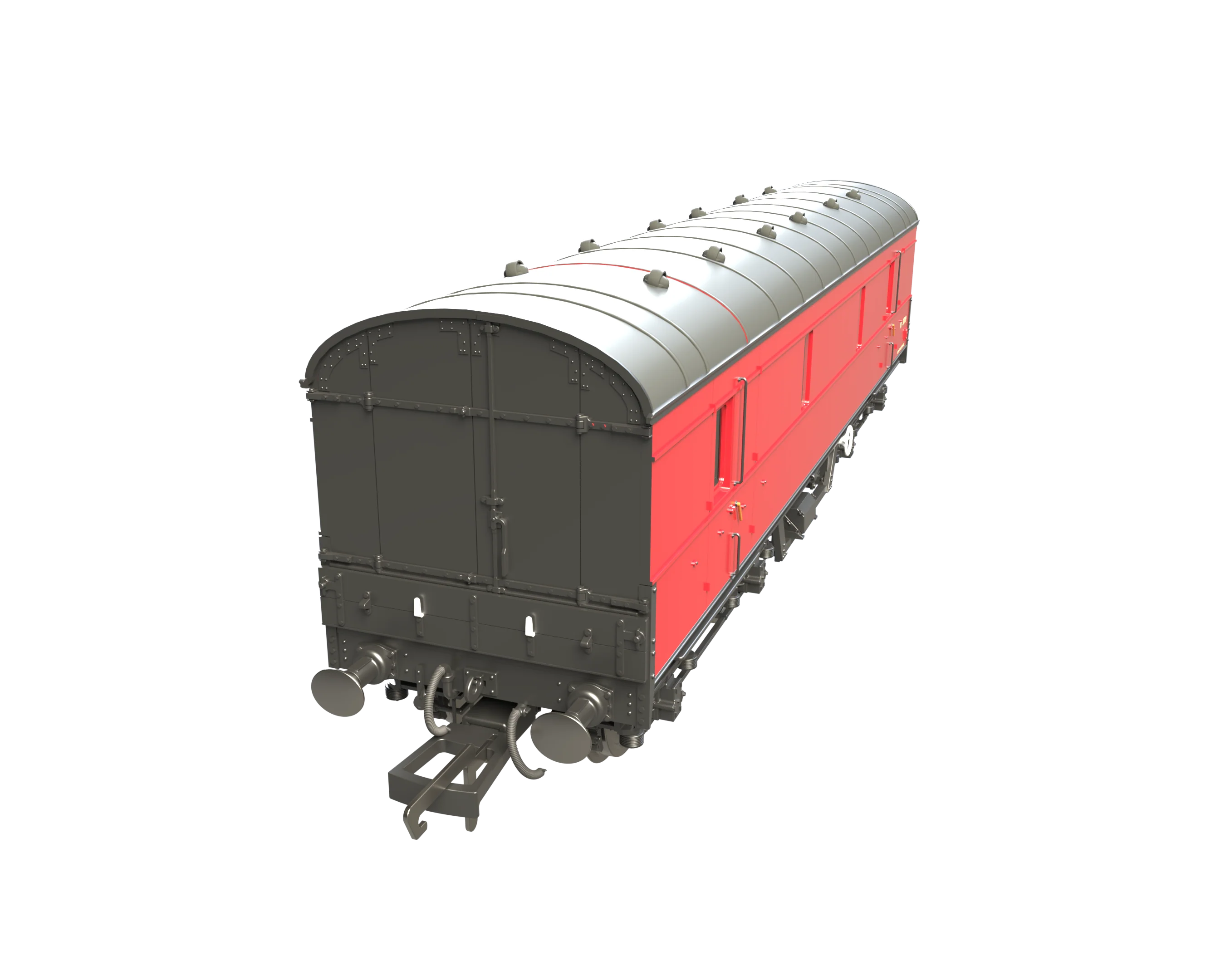 C2021 LMS 42ft GUV Parcels Van BR Crimson M37719 - Image 2