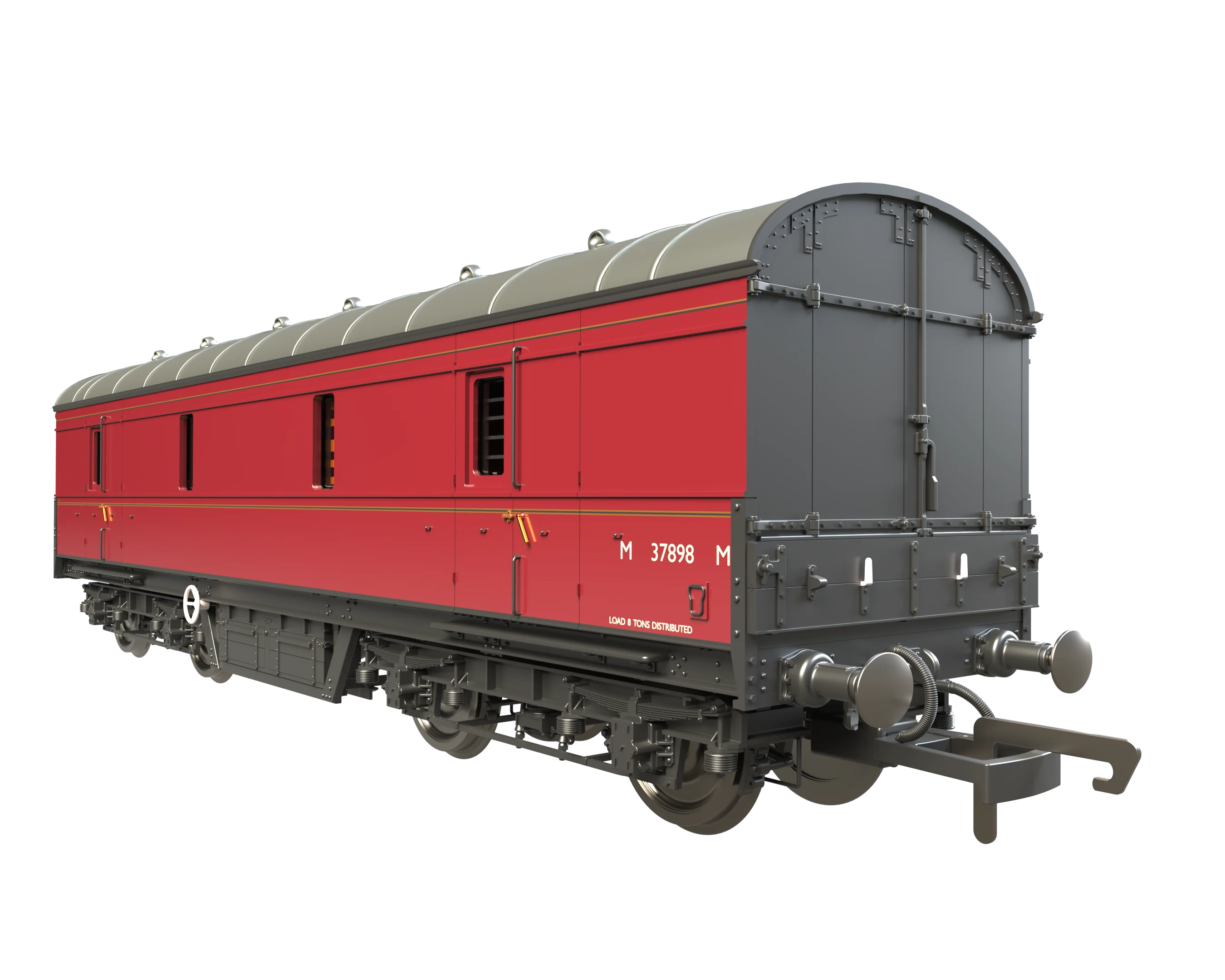 C2022 LMS 42ft GUV Parcels Van BR Lined Maroon M37898M - Image 5