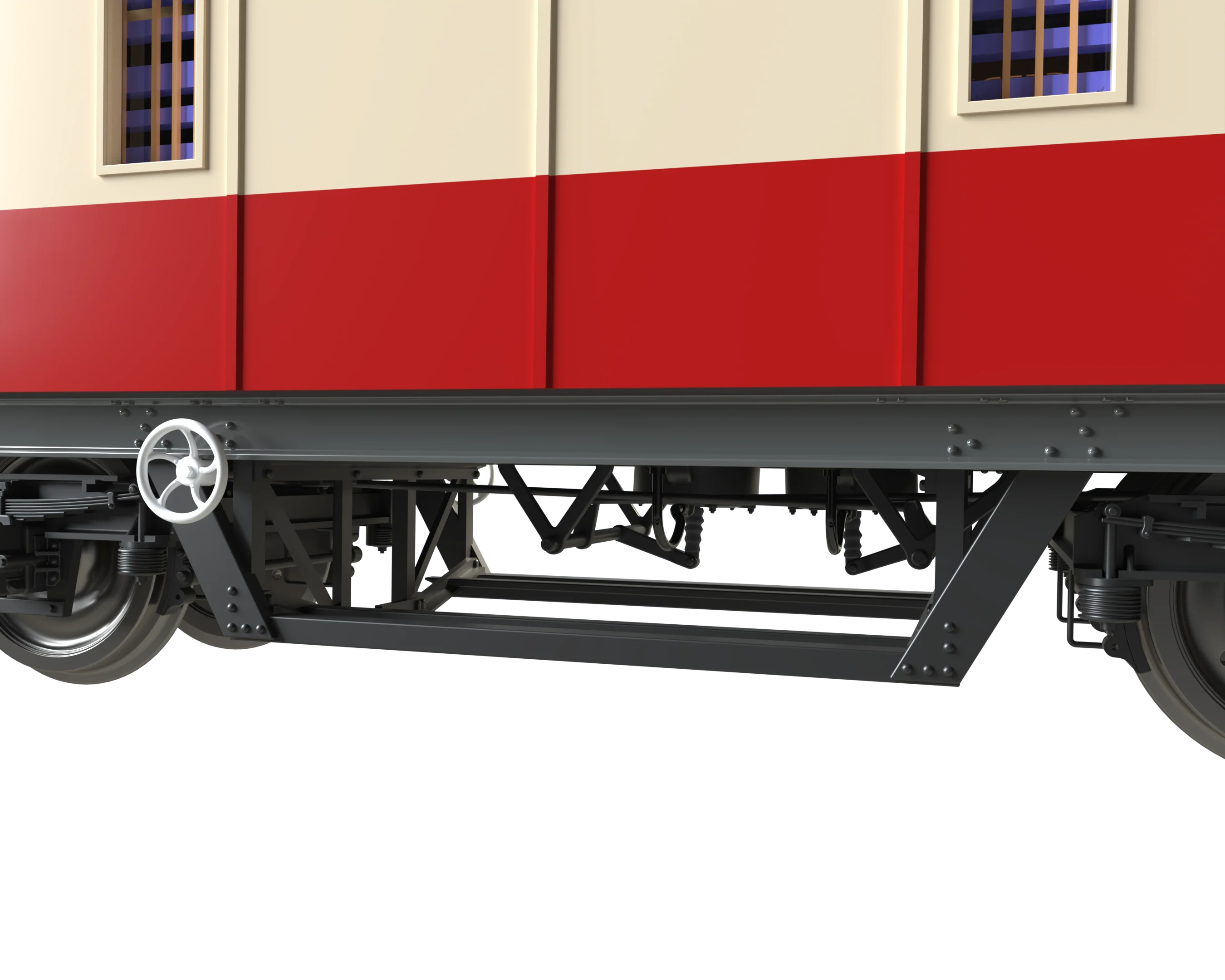 C2027 LMS 42ft GUV Parcels Van BR Crimson & Cream 37909 - Image 3