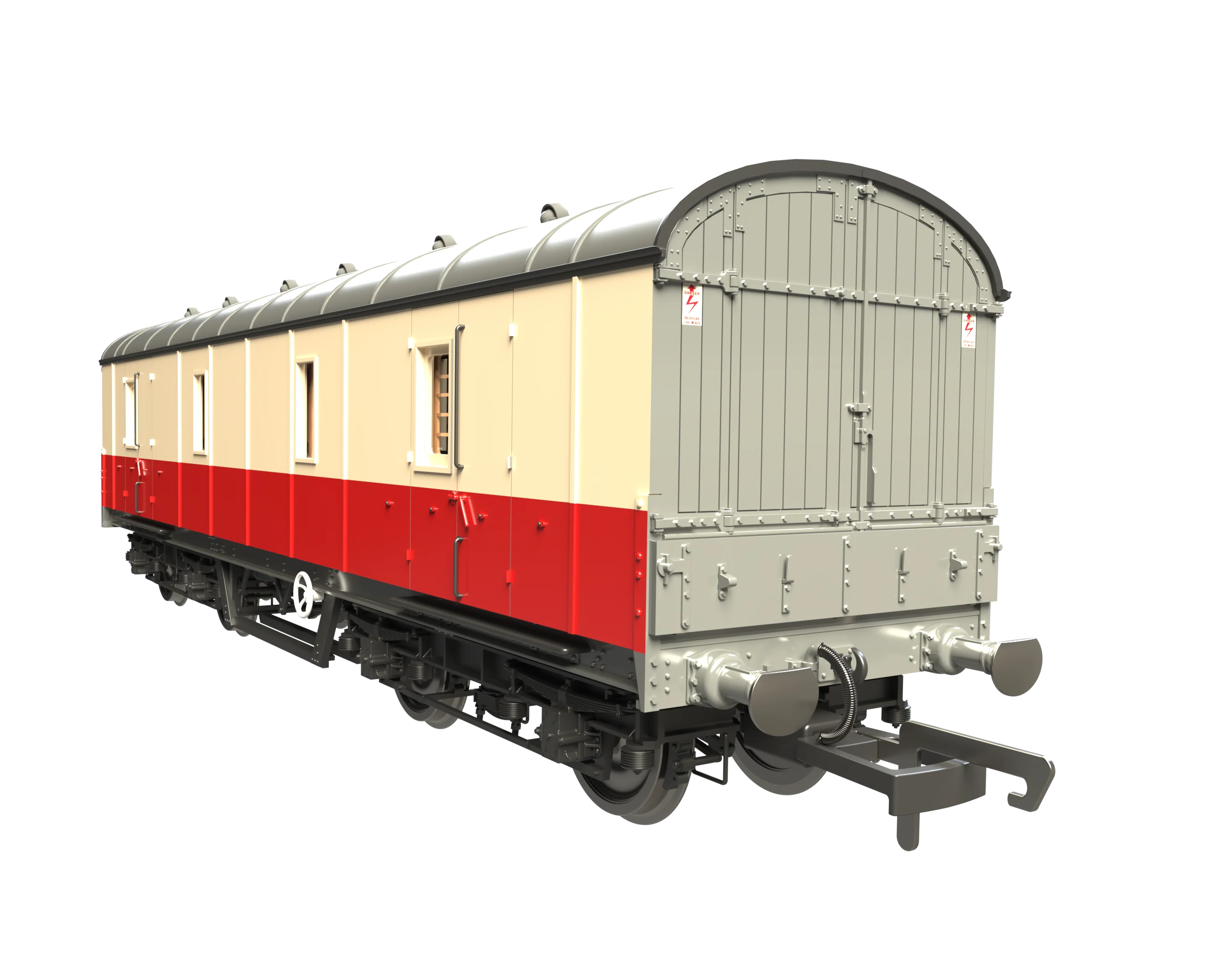 C2027 LMS 42ft GUV Parcels Van BR Crimson & Cream 37909 - Image 6