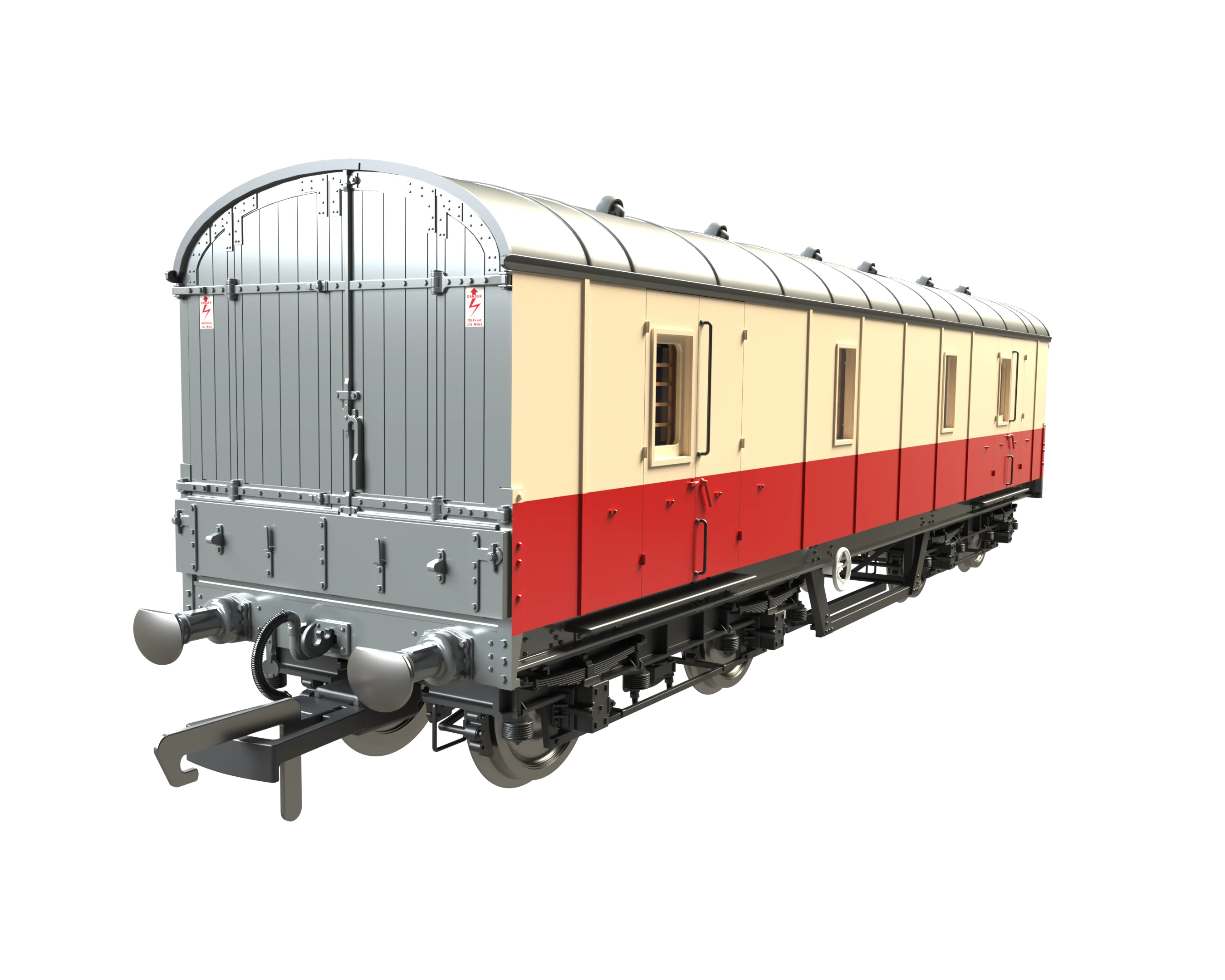 C2027 LMS 42ft GUV Parcels Van BR Crimson & Cream 37909 - Image 7