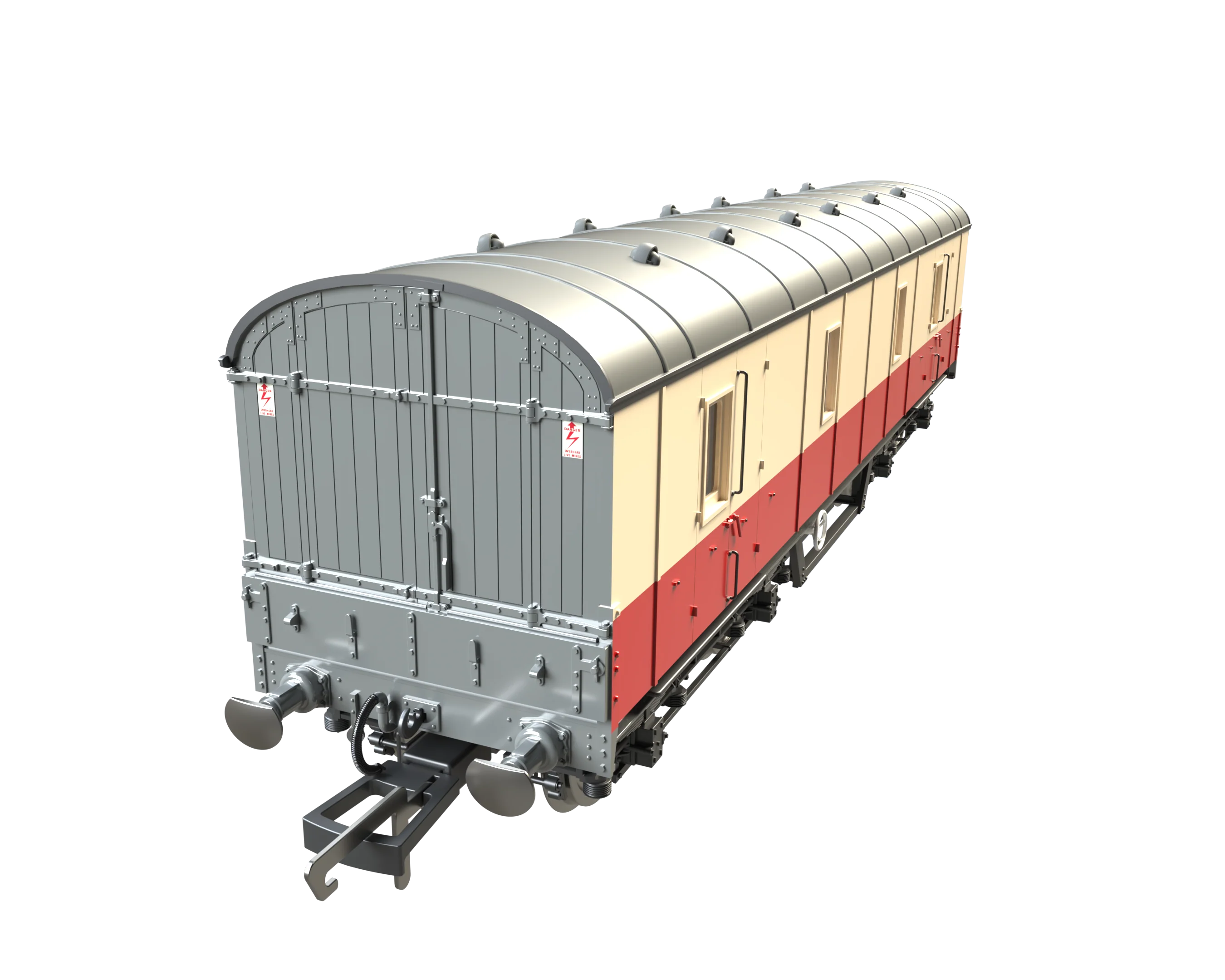 C2027 LMS 42ft GUV Parcels Van BR Crimson & Cream 37909 - Image 8