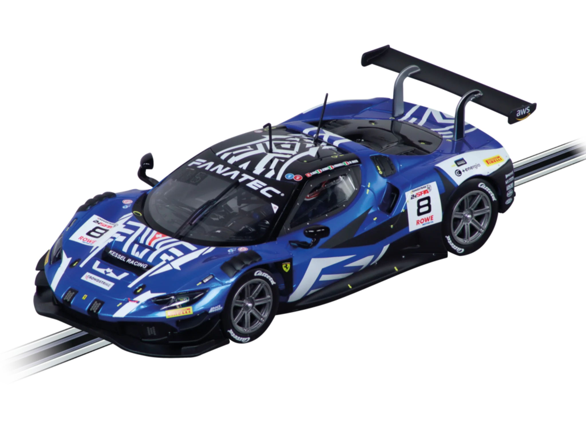 20023989 Carrera Digital 124 Ferrari 296 GT3 "Kessel Racing, No.8" 24H Spa 2024