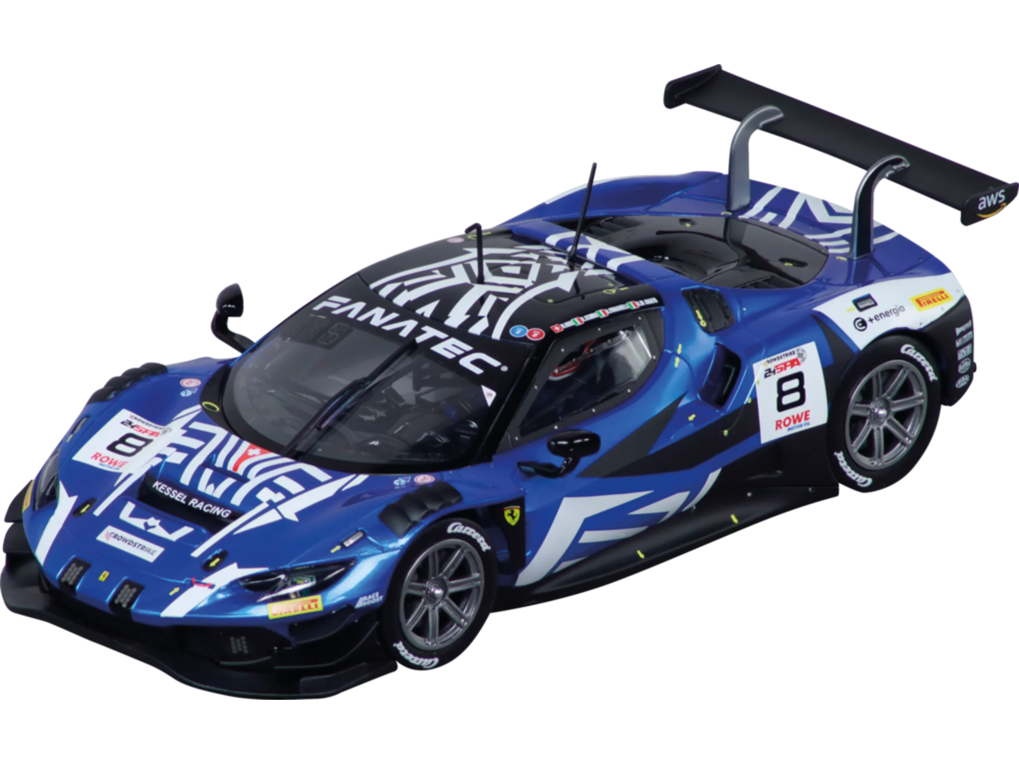 20023989 Carrera Digital 124 Ferrari 296 GT3 "Kessel Racing, No.8" 24H Spa 2024 - Image 2