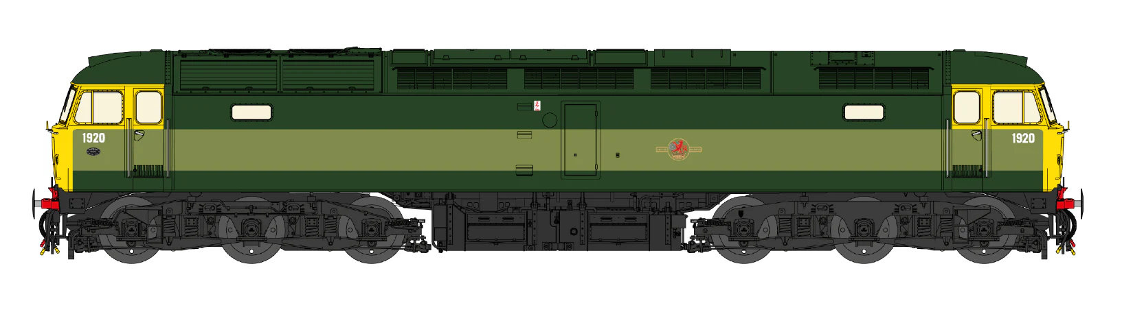 Highly Detailed Premium Weathered Class 47 BR Two Tone Green No.1920 Diesel Locomotive - DCC Sound