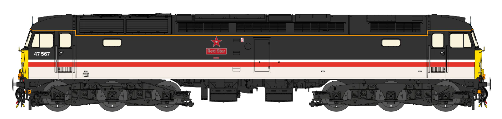 Class 47 Intercity Mainline 'Red Star' No.47567 Diesel Locomotive