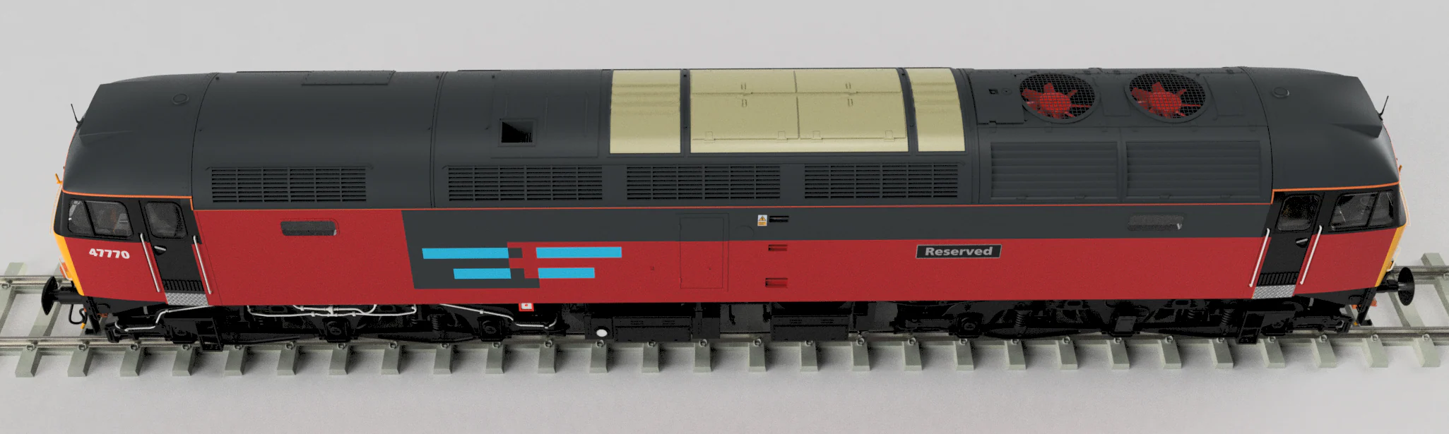 Class 47 Rail Express Systems 'Reserved' No.47770 Diesel Locomotive - DCC Sound - Image 2