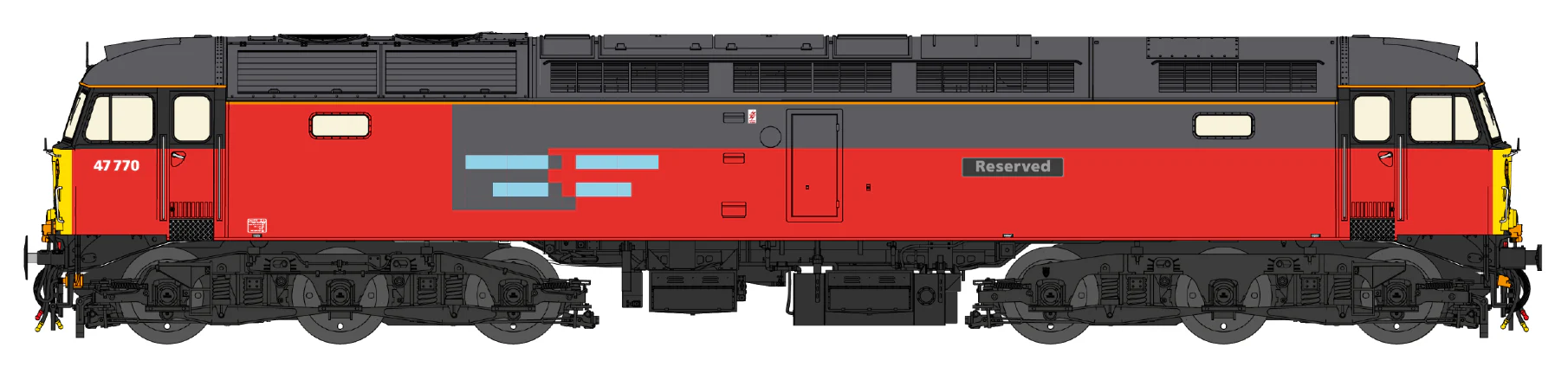 Class 47 Rail Express Systems 'Reserved' No.47770 Diesel Locomotive - DCC Sound - Image 3