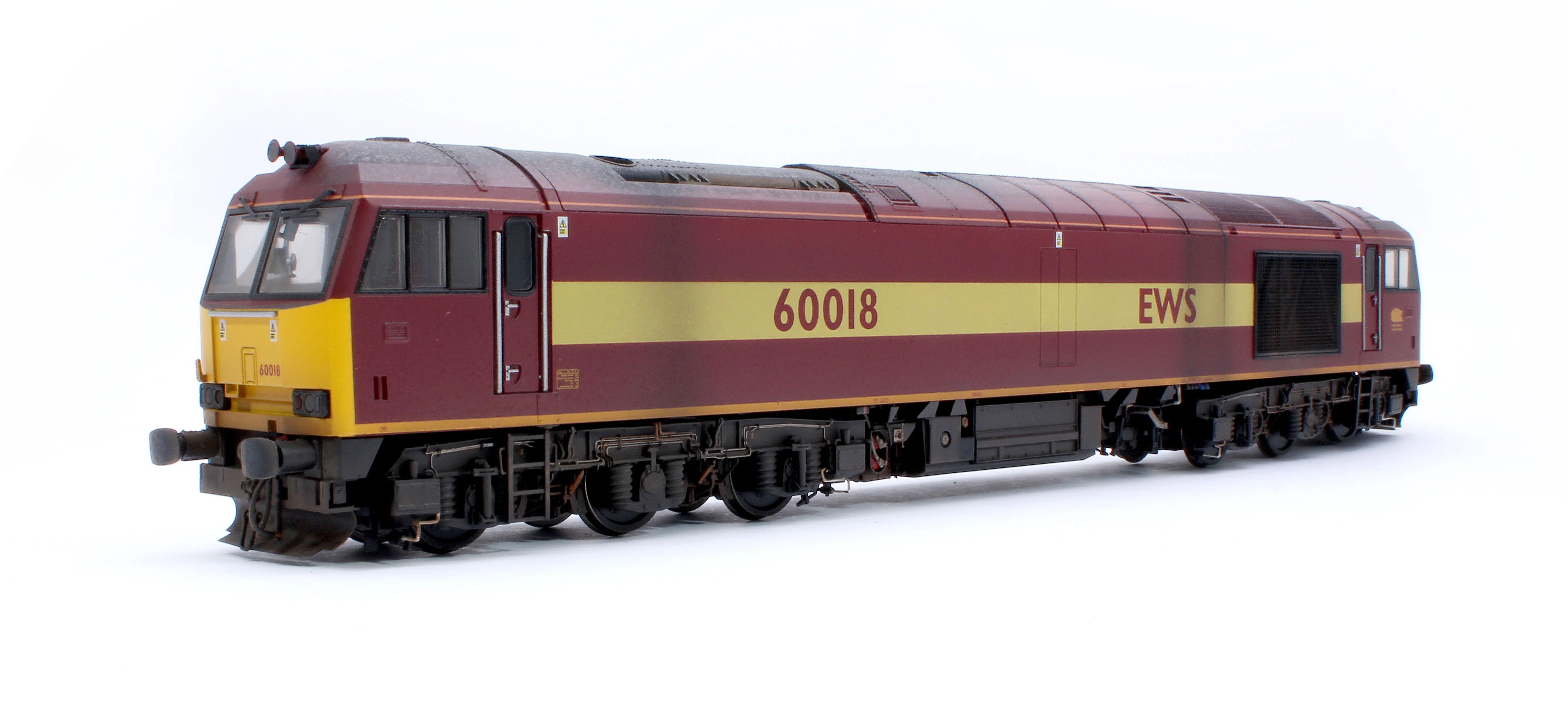 CM-60018-EWSW Highly Detailed Premium Weathered Class 60 018 EWS Diesel Electric Locomotive