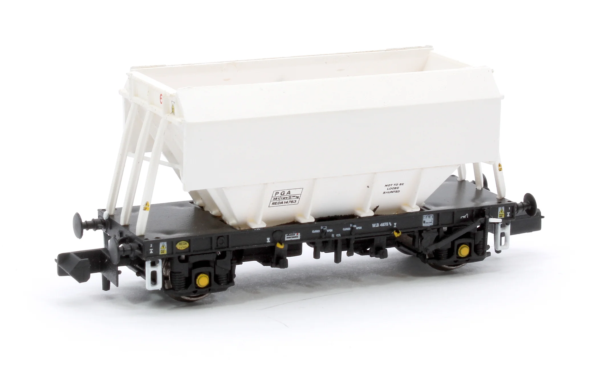 CM PG012 N (PW) TP (A) Set of 3 PGA 51T Hopper Wagons (Plain White) - Image 7