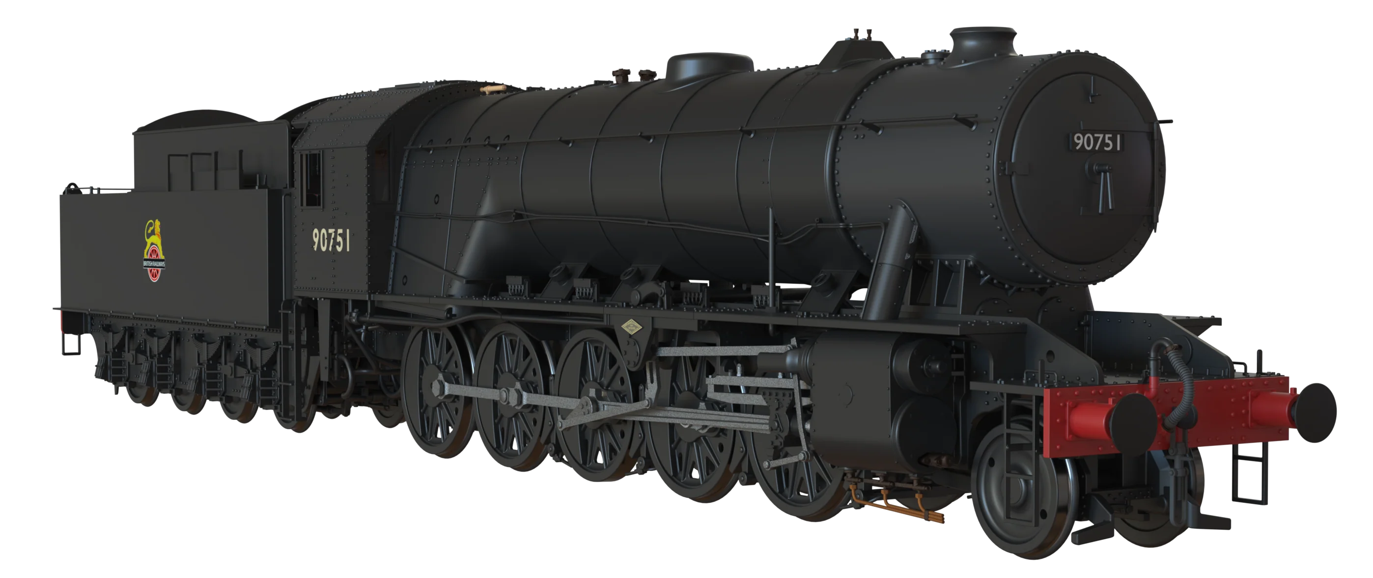 C1003 WD Austerity 2-10-0 BR Black Early Crest No.90751 Steam Locomotive - Image 7