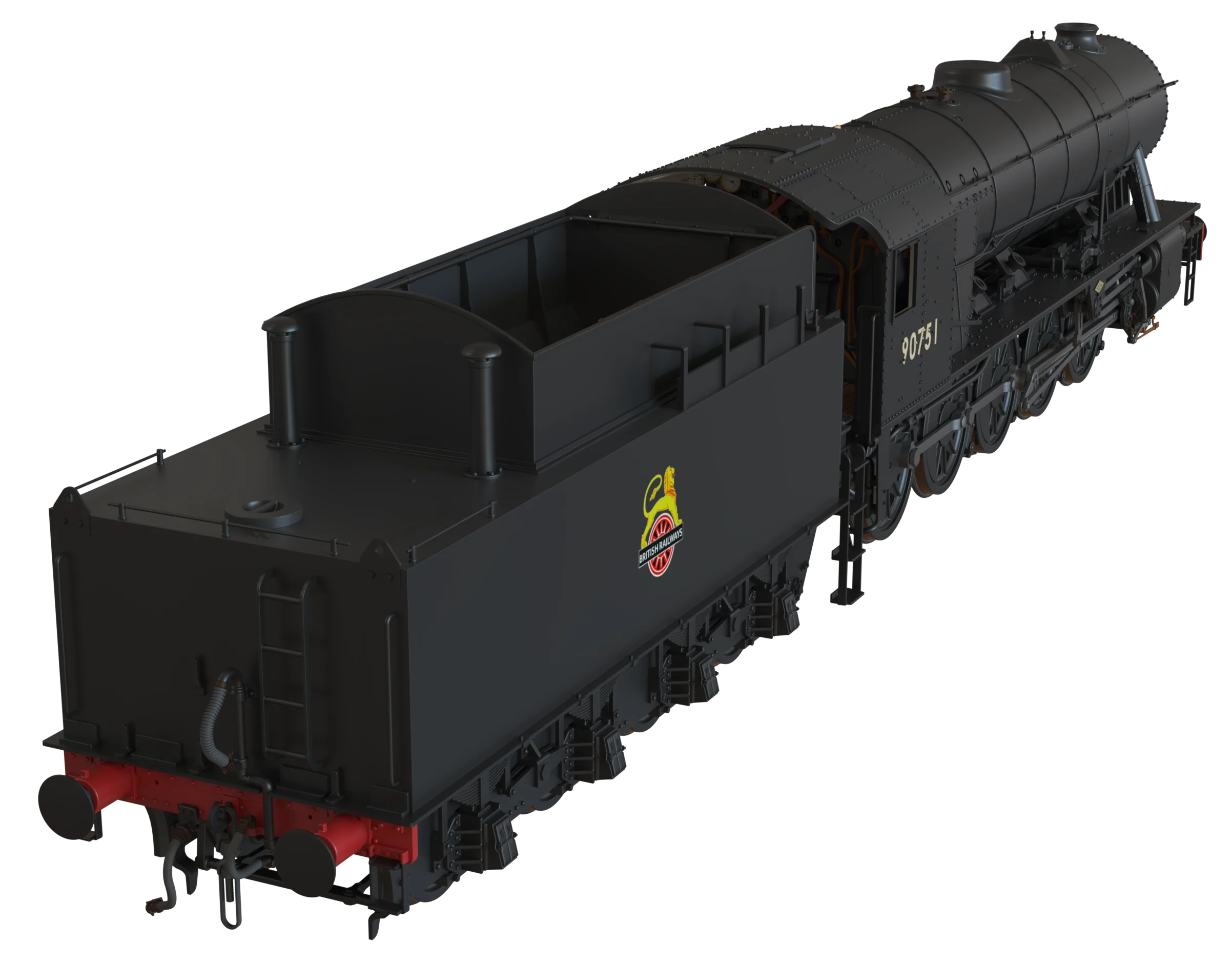 C1003S WD Austerity 2-10-0 BR Black Early Crest No.90751 Steam Locomotive - DCC Sound - Image 4
