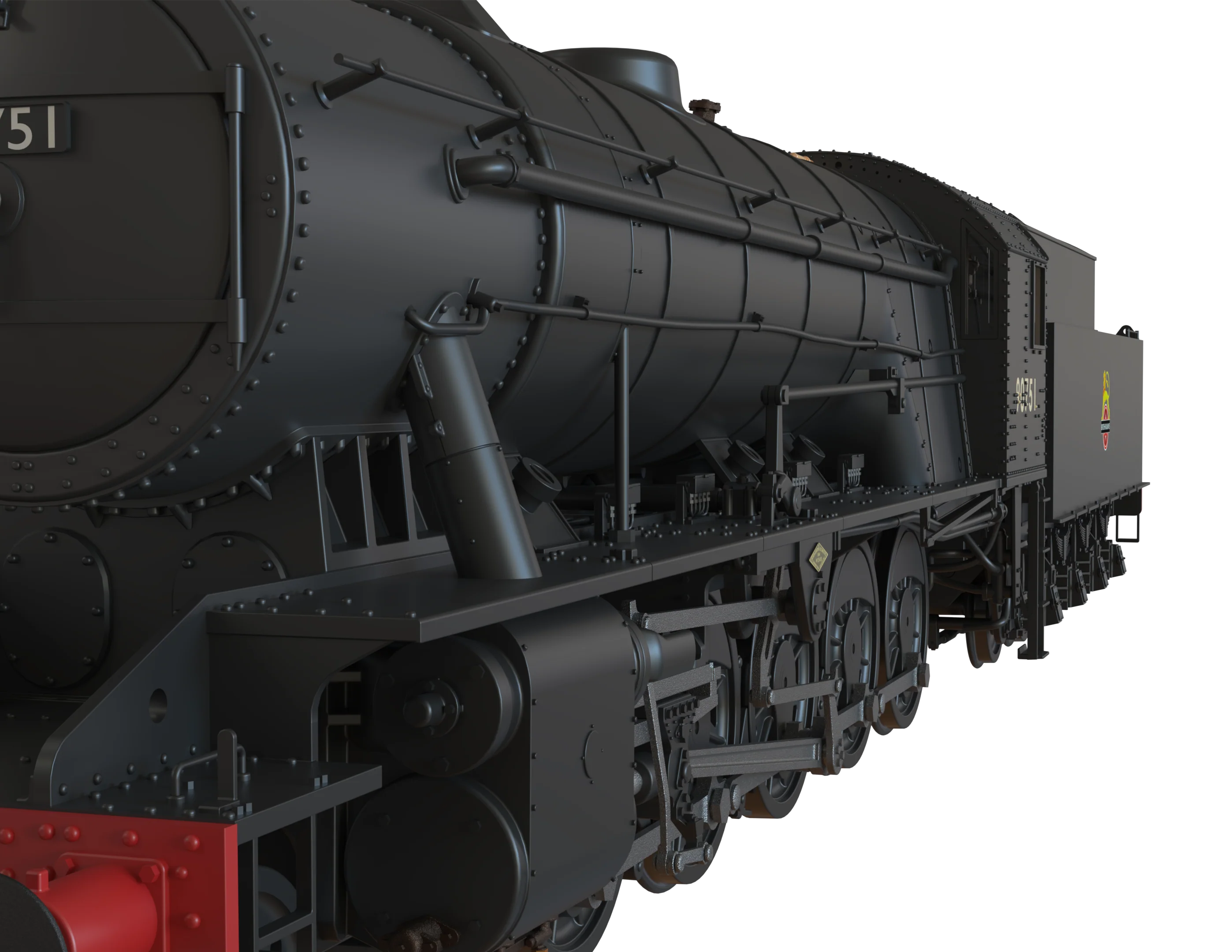C1003S WD Austerity 2-10-0 BR Black Early Crest No.90751 Steam Locomotive - DCC Sound - Image 6