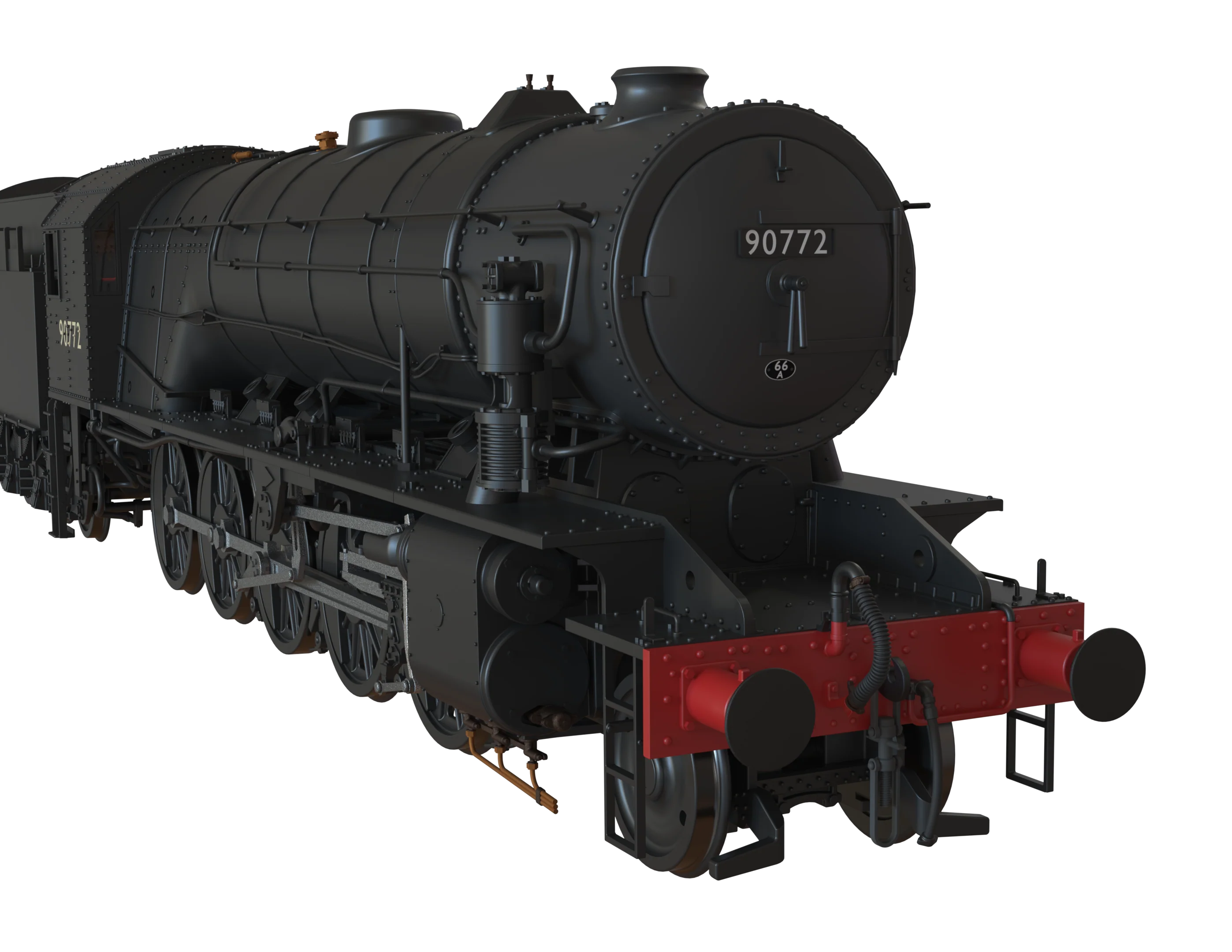 C1004S WD Austerity 2-10-0 BR Black Early Crest No.90772 Steam Locomotive - DCC Sound - Image 10