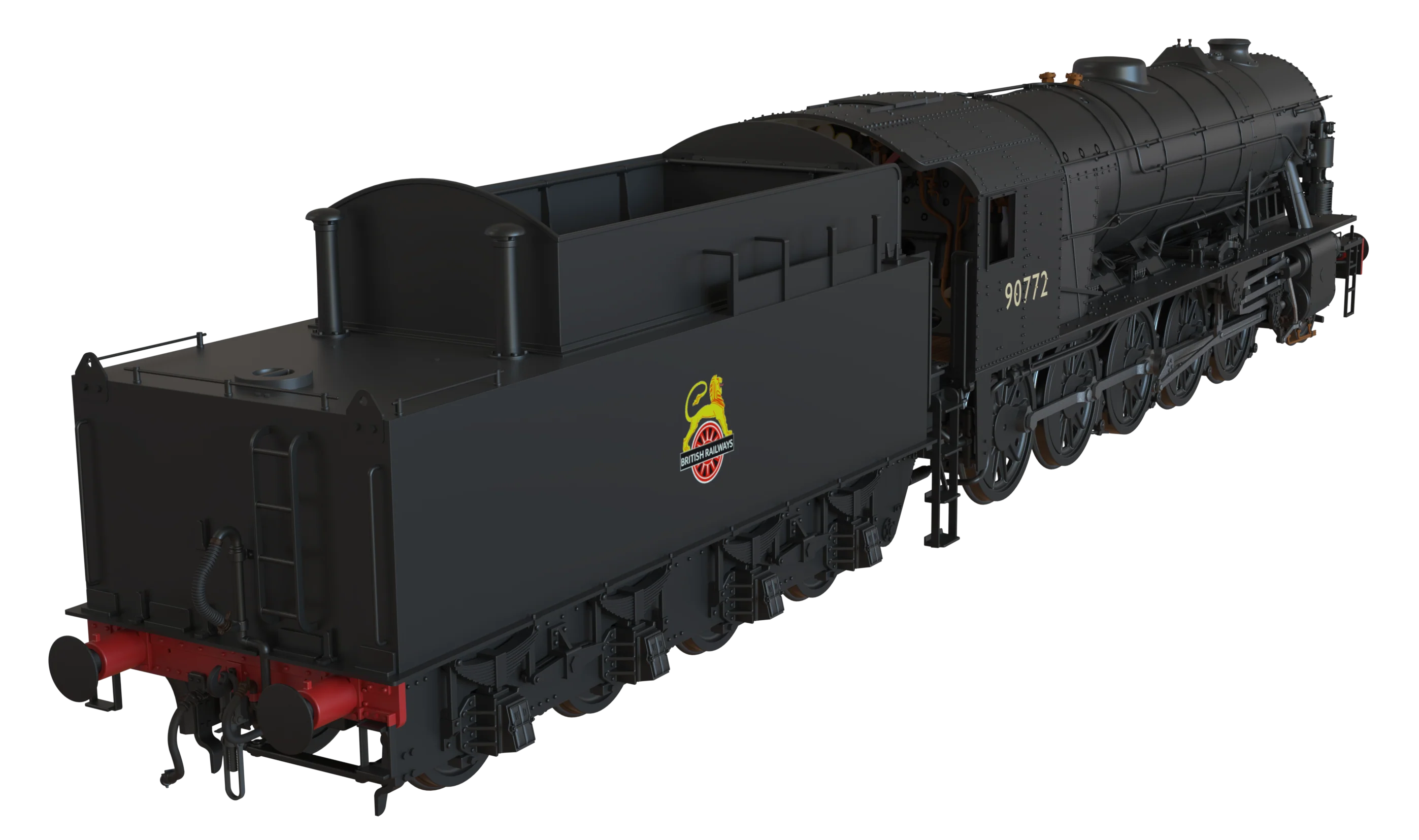 C1004S WD Austerity 2-10-0 BR Black Early Crest No.90772 Steam Locomotive - DCC Sound - Image 6