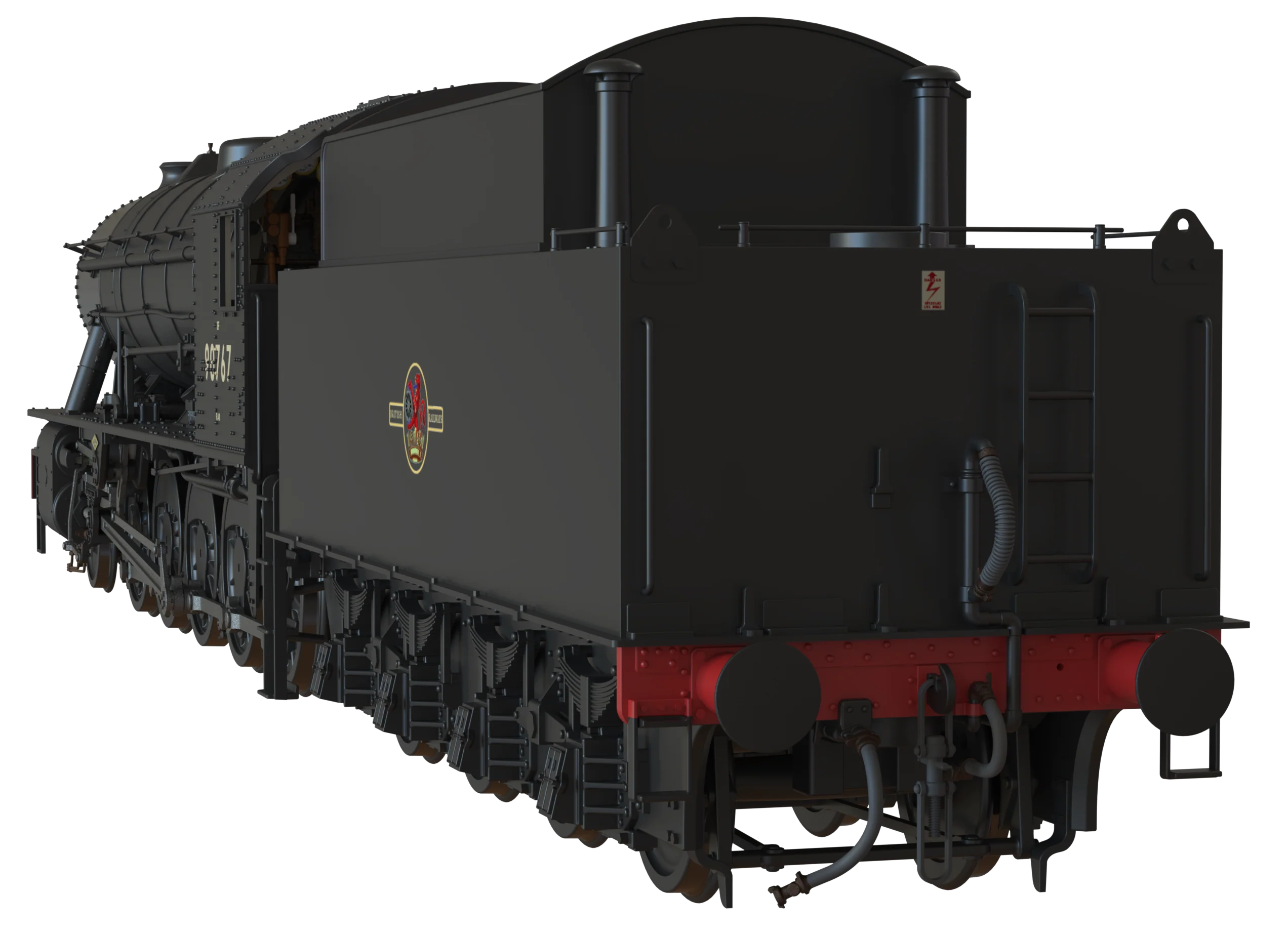 C1006C WD Austerity 2-10-0 BR Black Late Crest No.90767 Steam Locomotive - Image 5