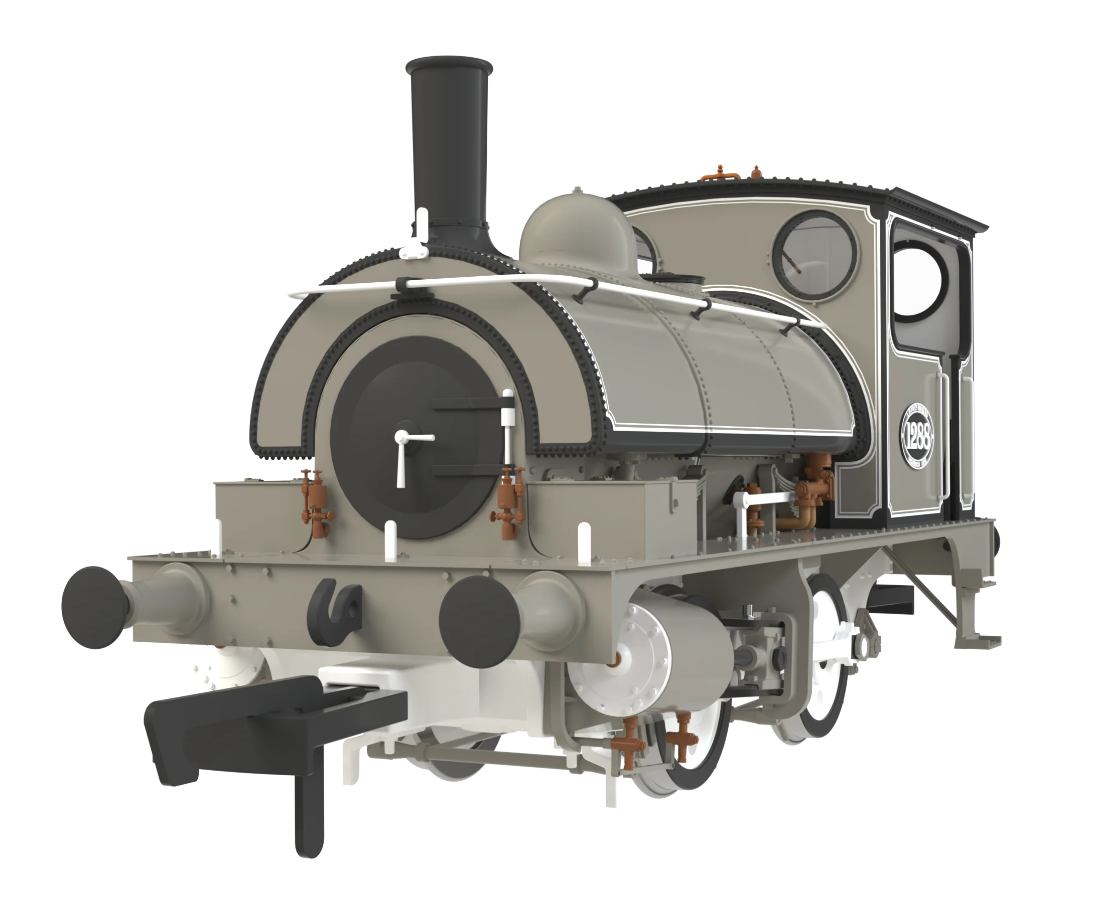 C1031RIS LYR 'Pug' 0-4-0ST 1288 LYR Works Photographic Grey Steam Locomotive - DCC Sound