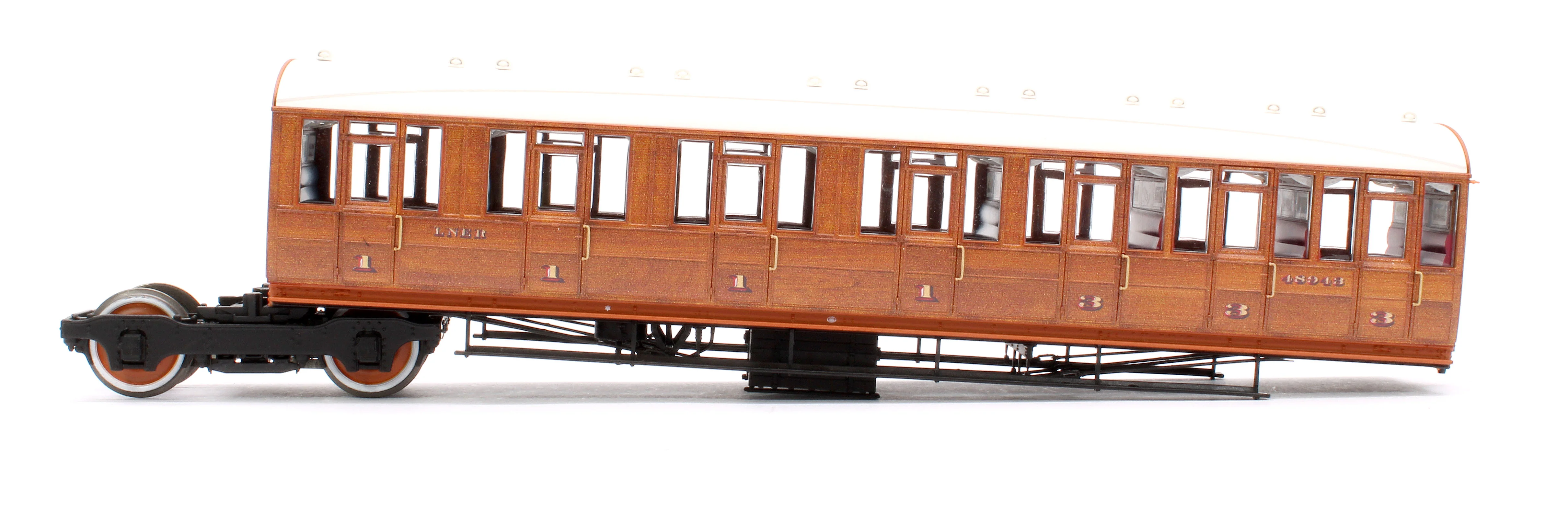 C2001B Quad Art Set No. 74B LNER Teak 4 Coach Pack - Image 8