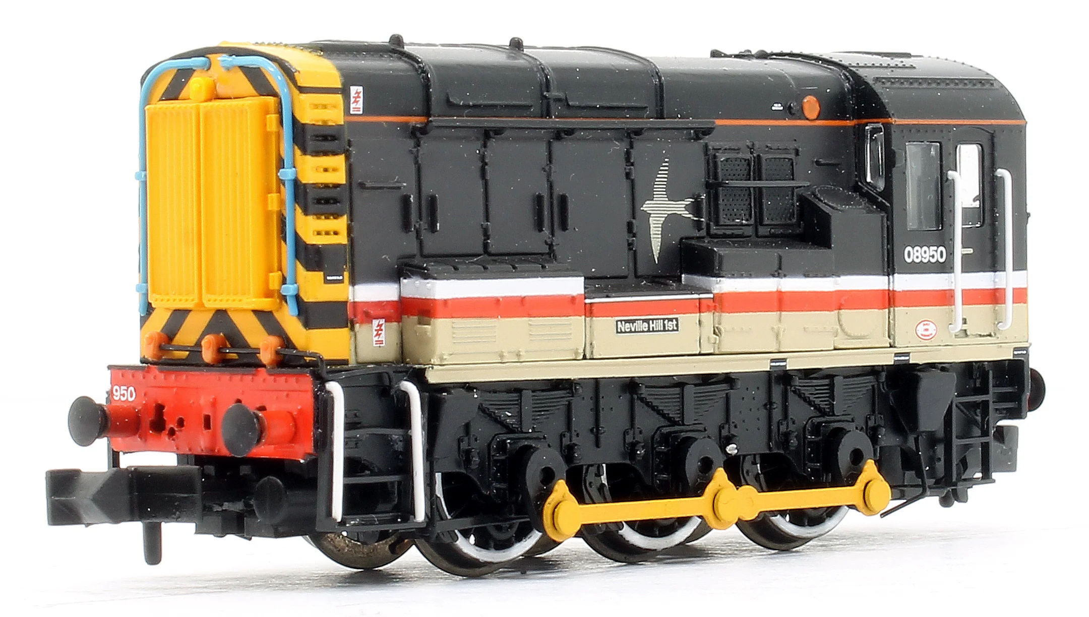 371-005ASF Class 08 08950 'Neville Hill 1st' BR InterCity (Swallow) Diesel Shunter (DCC Sound)