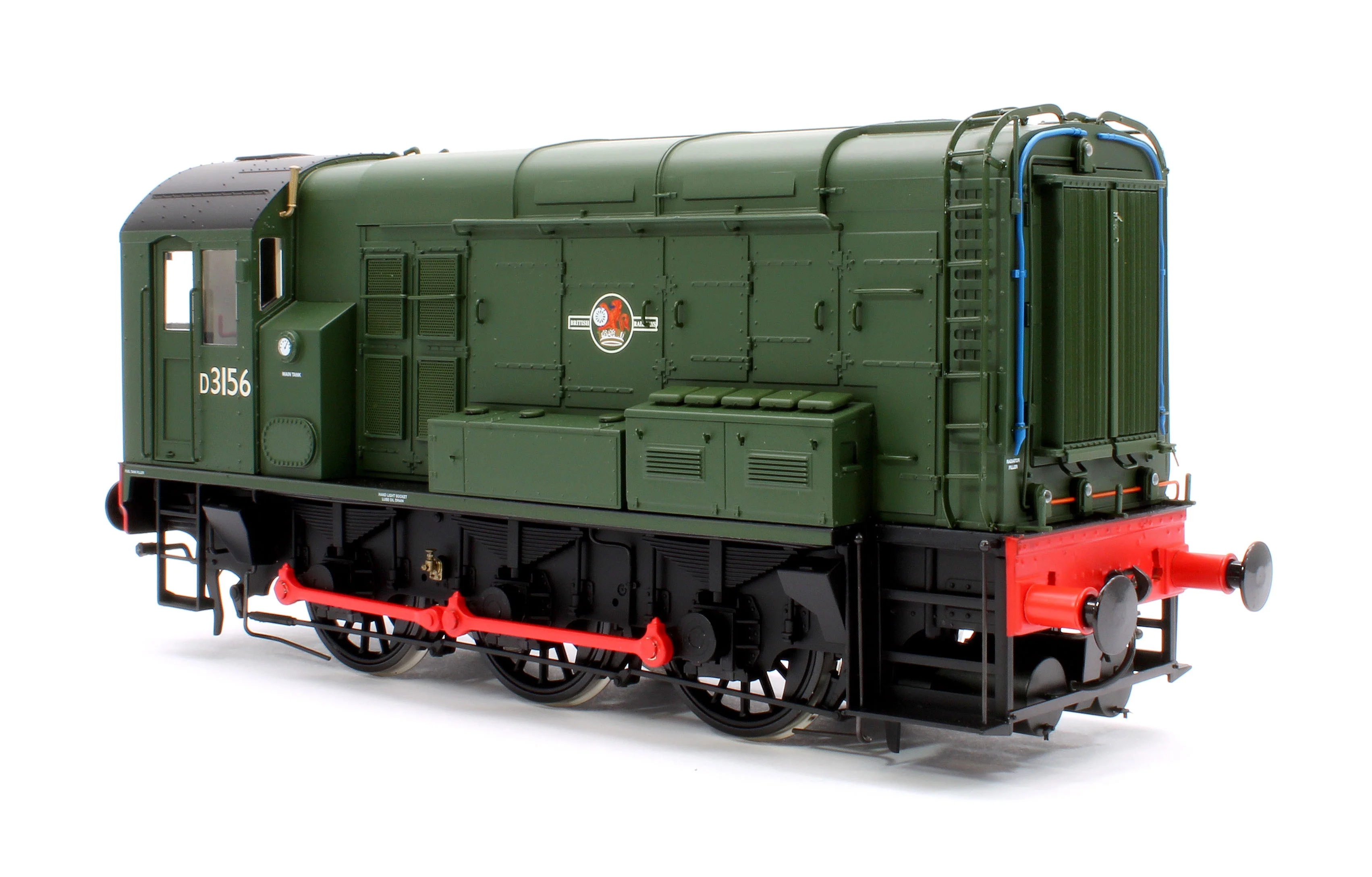 7D-008-018D Class 08 D3156 BR Green Late Crest No Warning Panels Diesel Shunter Locomotive - DCC Fitted - Image 4