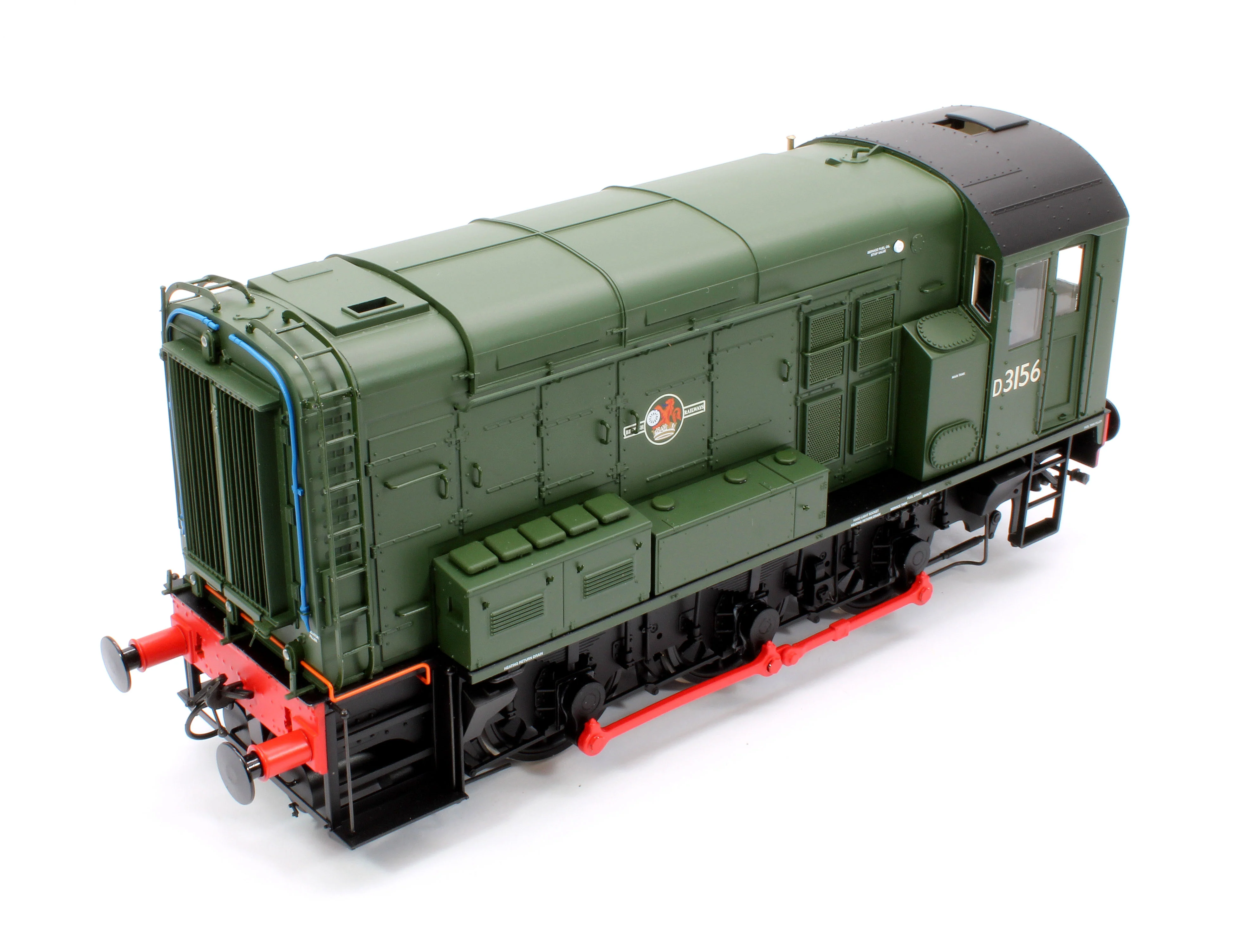 7D-008-018D Class 08 D3156 BR Green Late Crest No Warning Panels Diesel Shunter Locomotive - DCC Fitted - Image 9