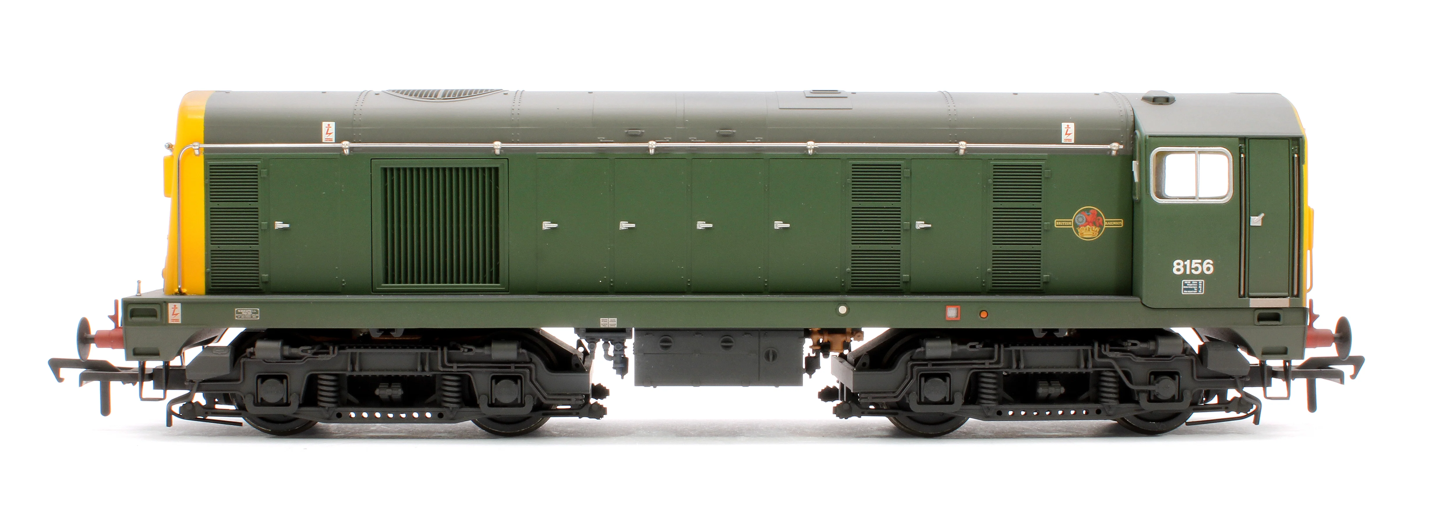 Class 20/0 Headcode Box 8156 BR Green (Full Yellow Ends) Diesel Locomotive - Weathered - Image 5